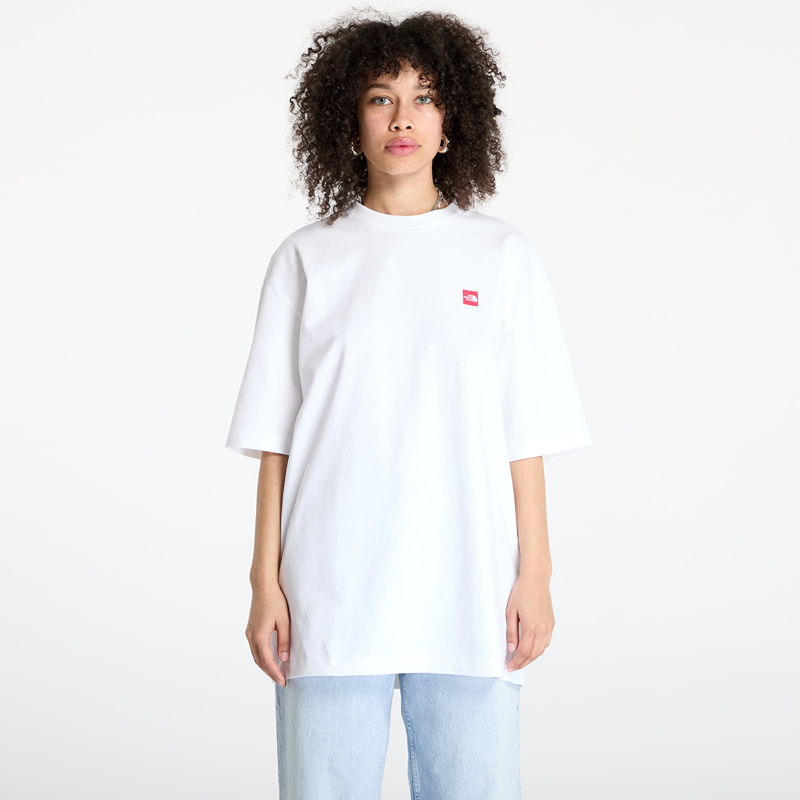 Trička The North Face Axys Oversized Shortsleeve Tee UNISEX TNF White