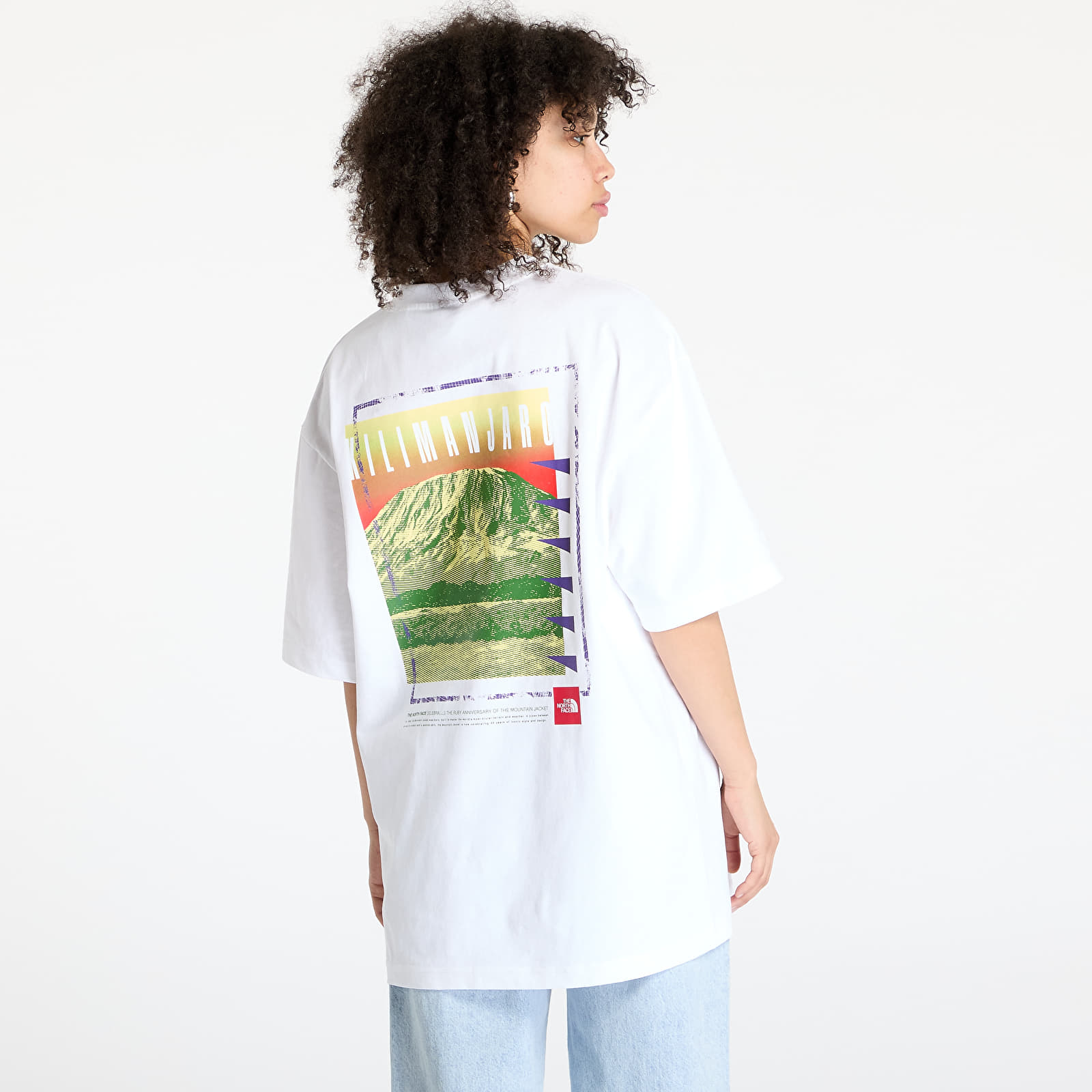 Trička The North Face Axys Oversized Shortsleeve Tee UNISEX TNF White