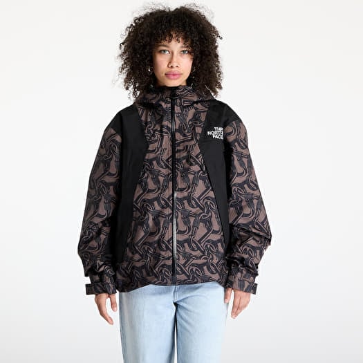 Vetrovka The North Face Nse Shell Jacket UNISEX Print Smokey Brown Carabiner