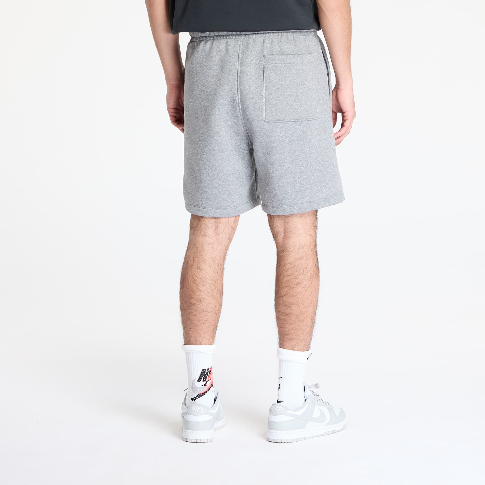 Shorts - Männer Jordan Brooklyn Fleece Men's Shorts Carbon Heather/ White