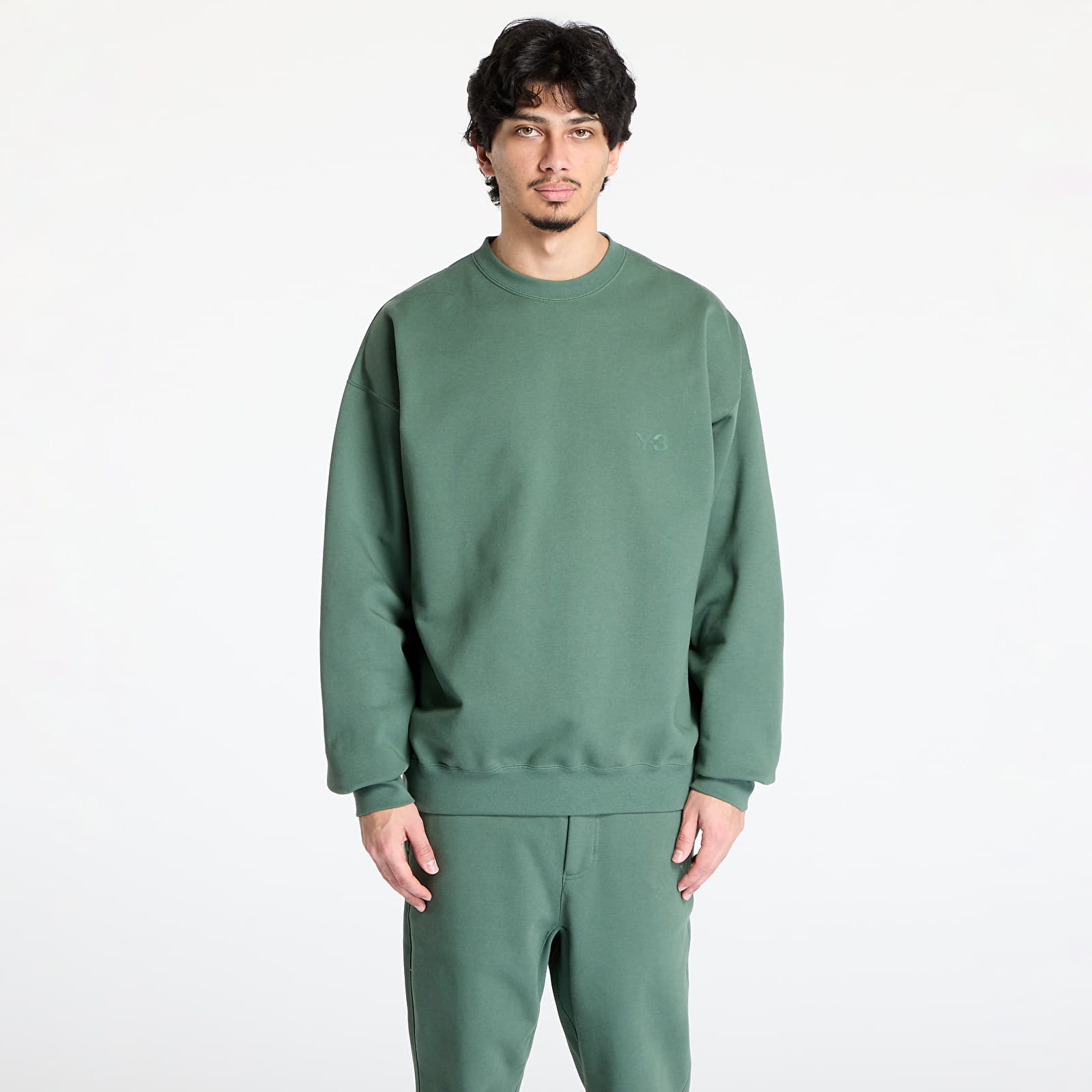 Sudaderas Y-3 French Terry Crew Sweatshirt UNISEX Green Oxide