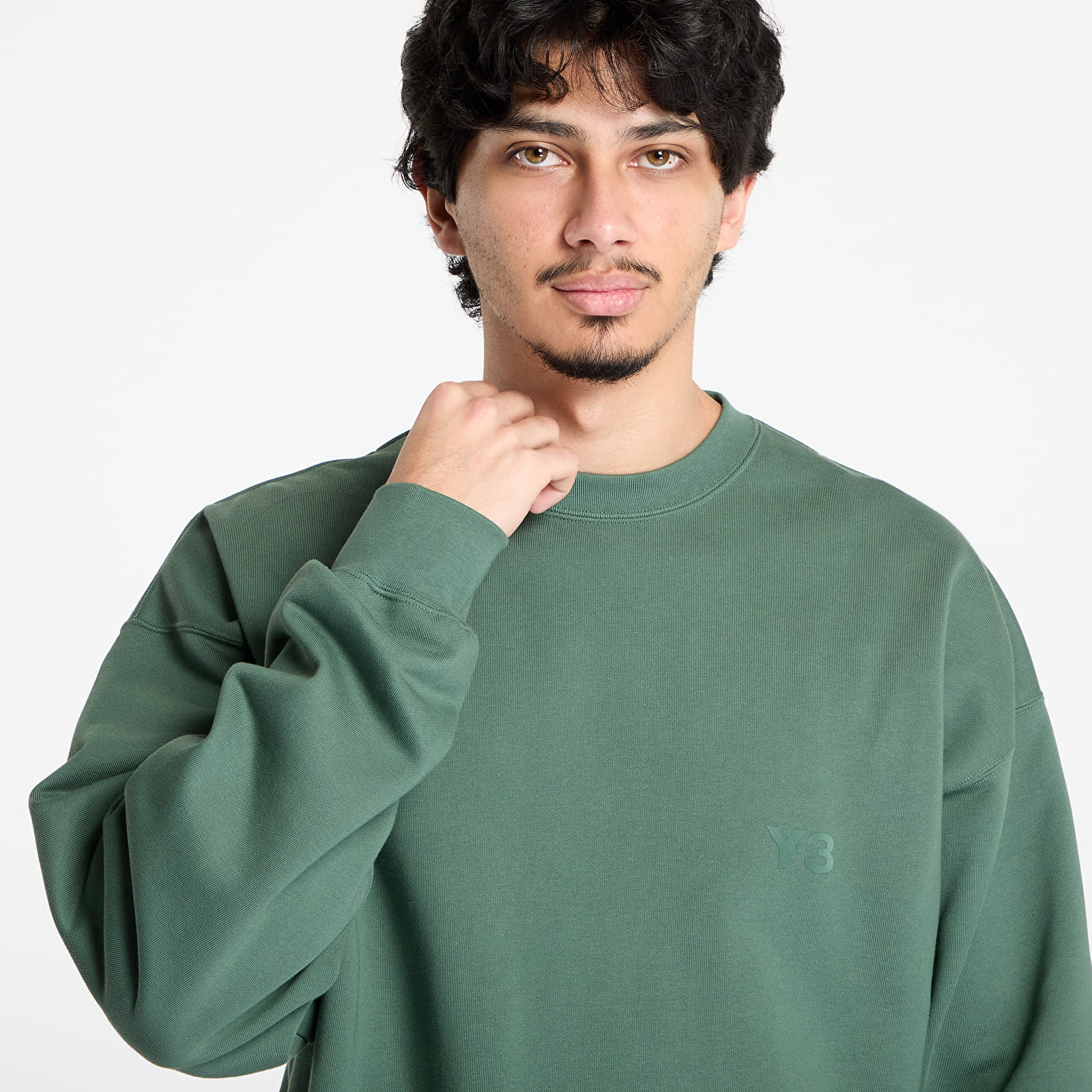 Felpe Y-3 French Terry Crew Sweatshirt UNISEX Green Oxide