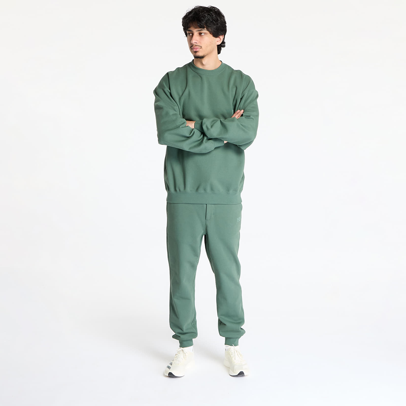 Mikiny Y-3 French Terry Crew Sweatshirt UNISEX Green Oxide