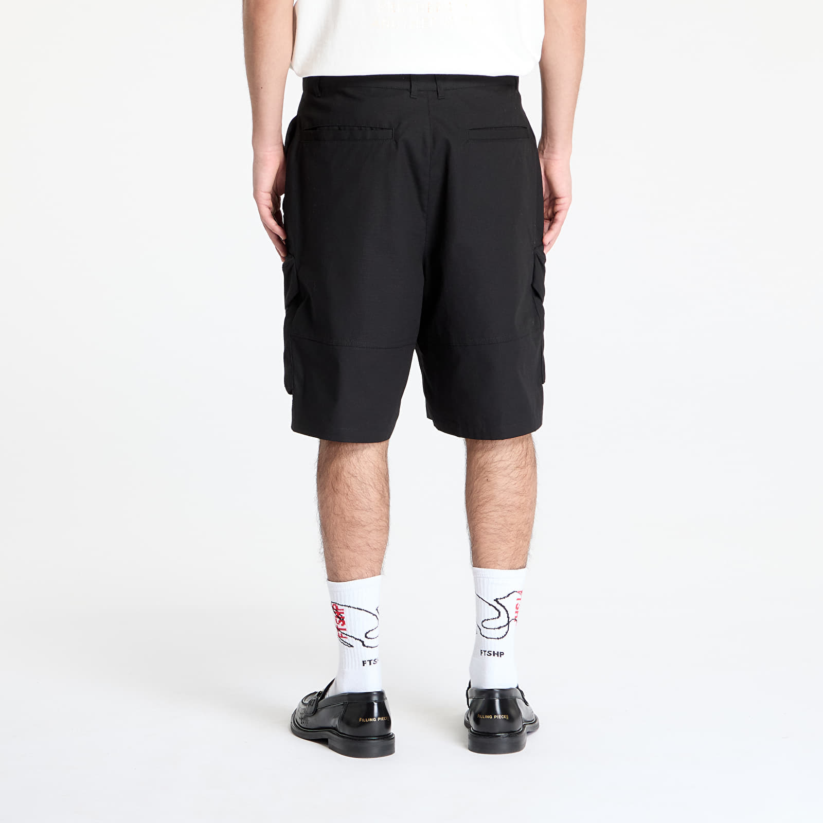 Šortky Daily Paper Cotton Cargo Shorts Oyster Black