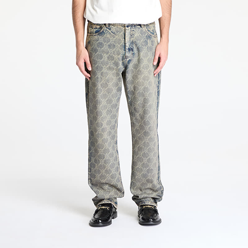 Jeans Daily Paper Shield Laser Washed Jeans Blue