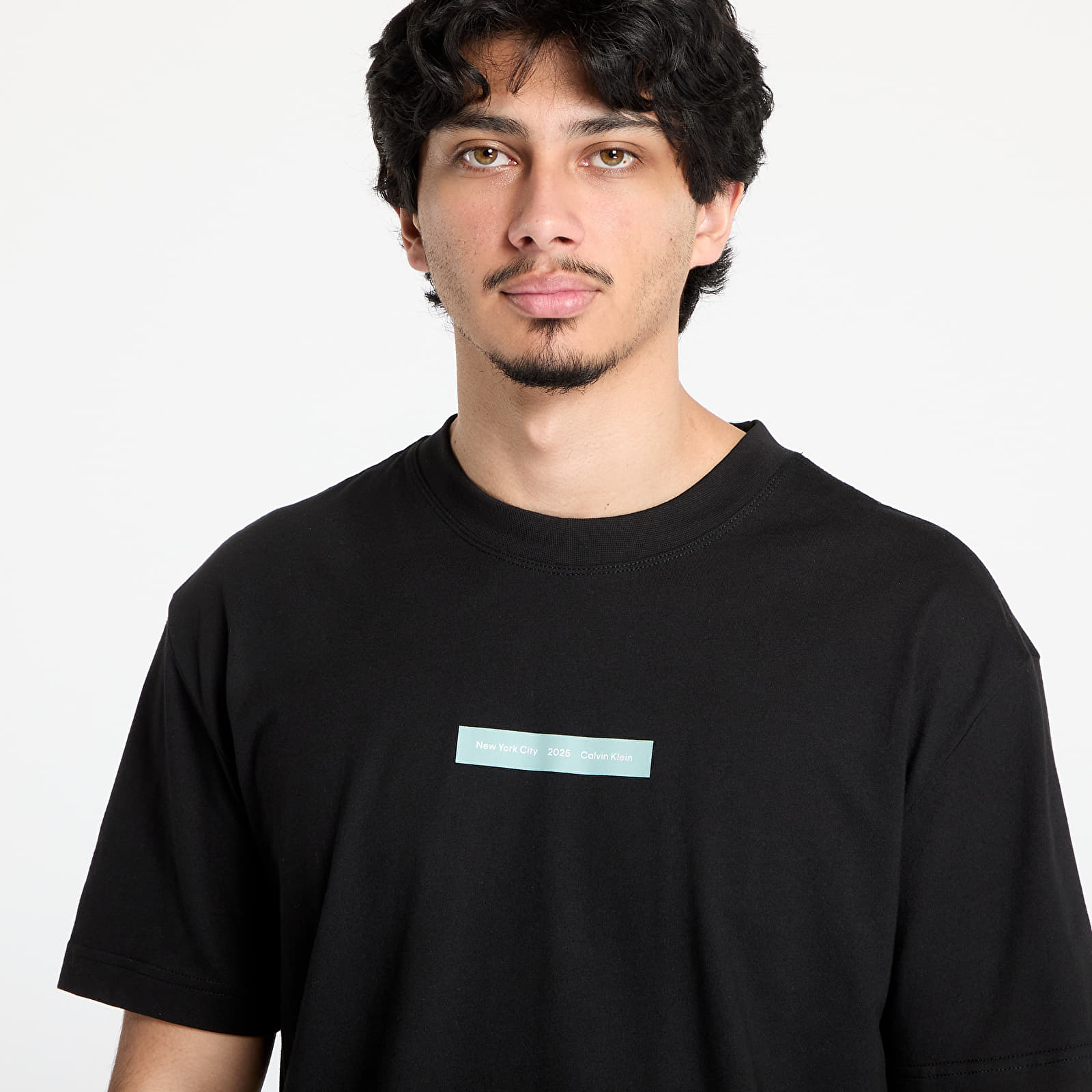 Miesten T-paidat Calvin Klein Jeans Nyc 2025 Tee Black