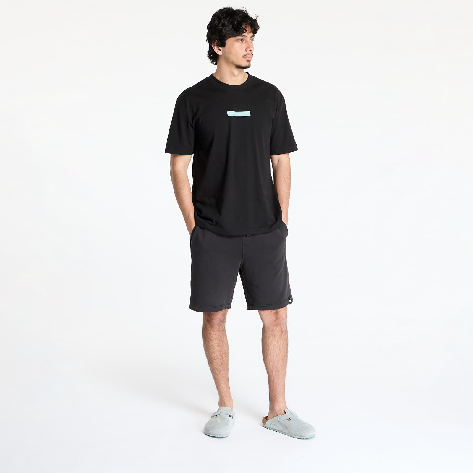 Miesten shortsit Calvin Klein Jeans Garment Dye Short Black