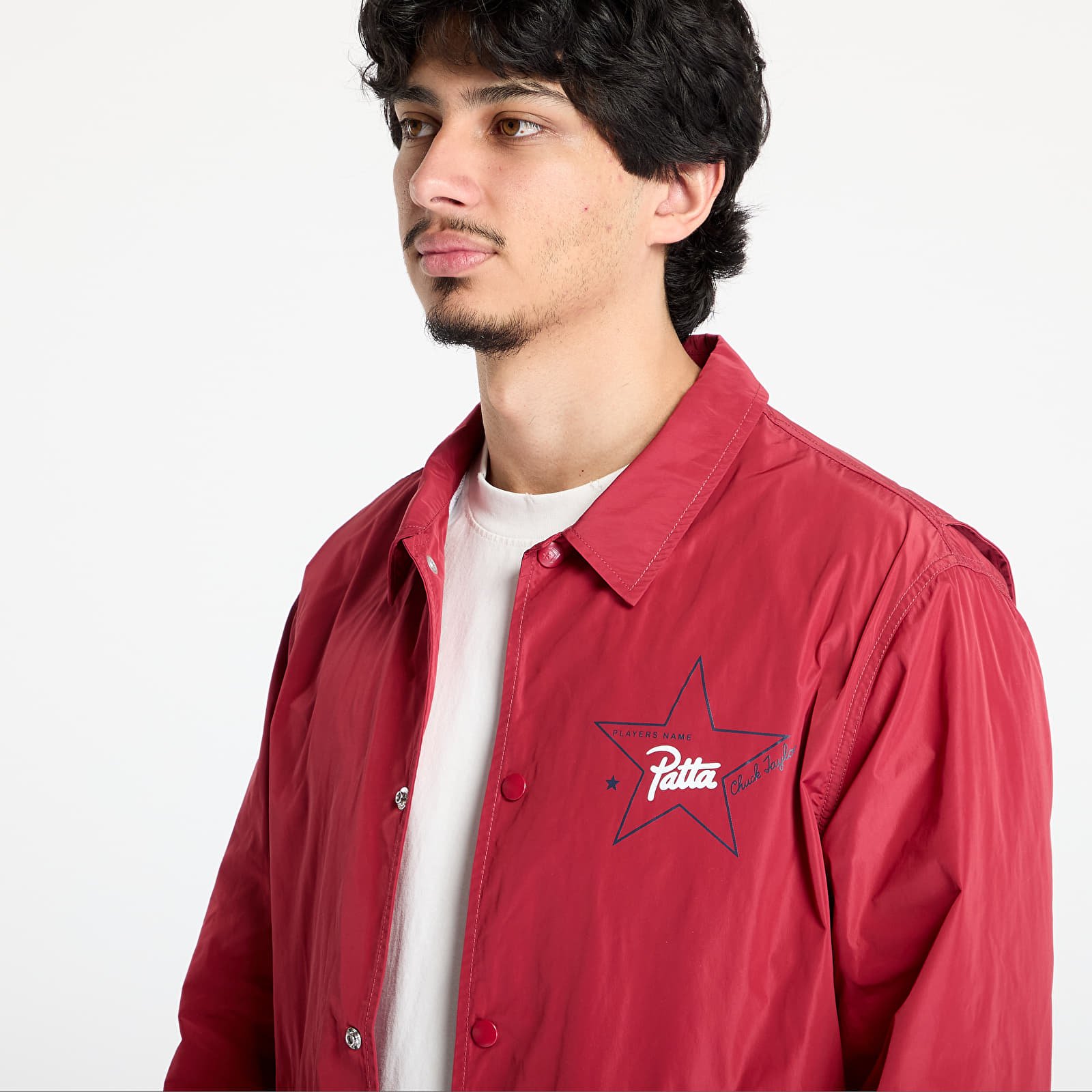 Jacken ​Converse x Patta Coaches Jacket UNISEX Garnet