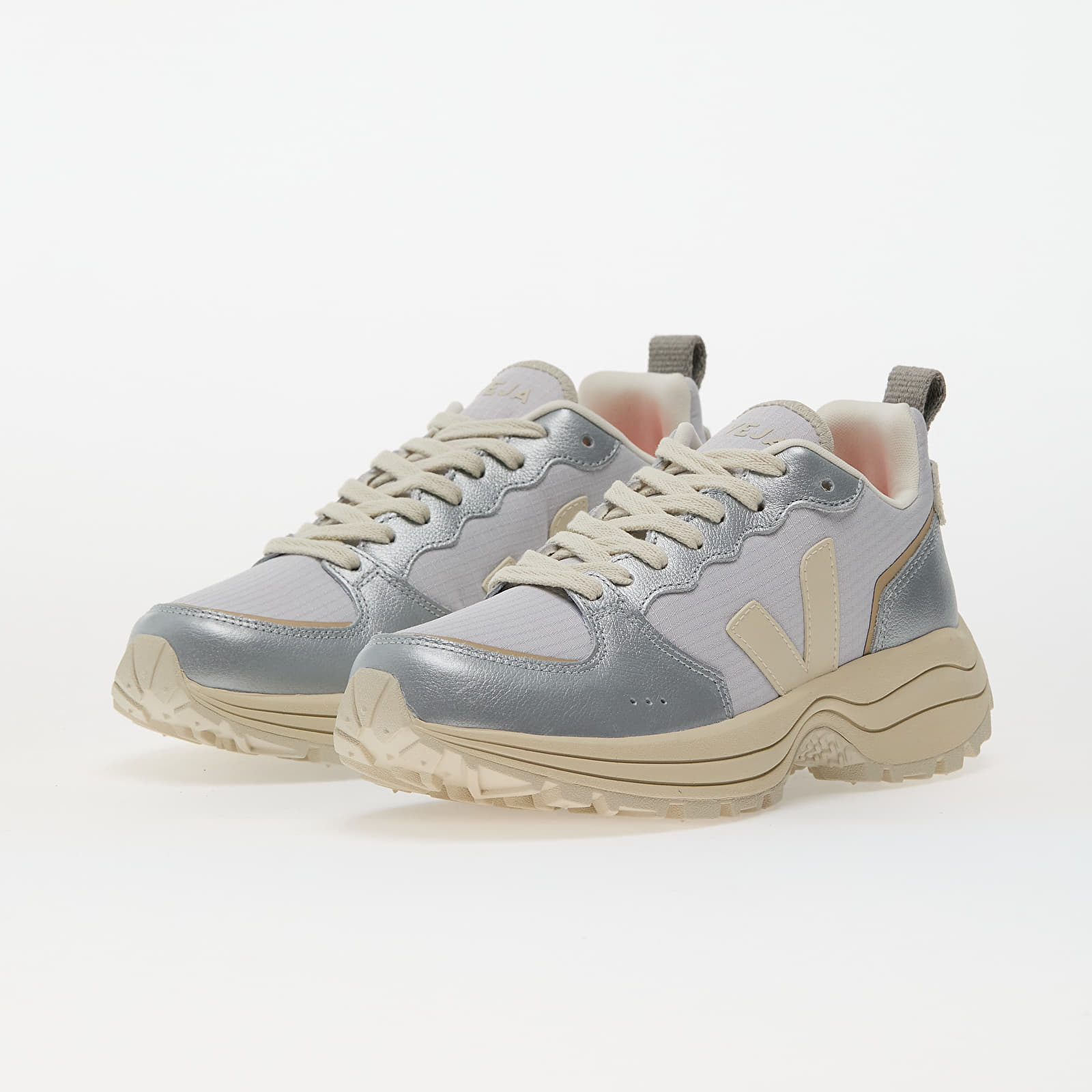 Sapatos de mulher Veja W Venturi Ii Ripstop Pearl Pierre Inox