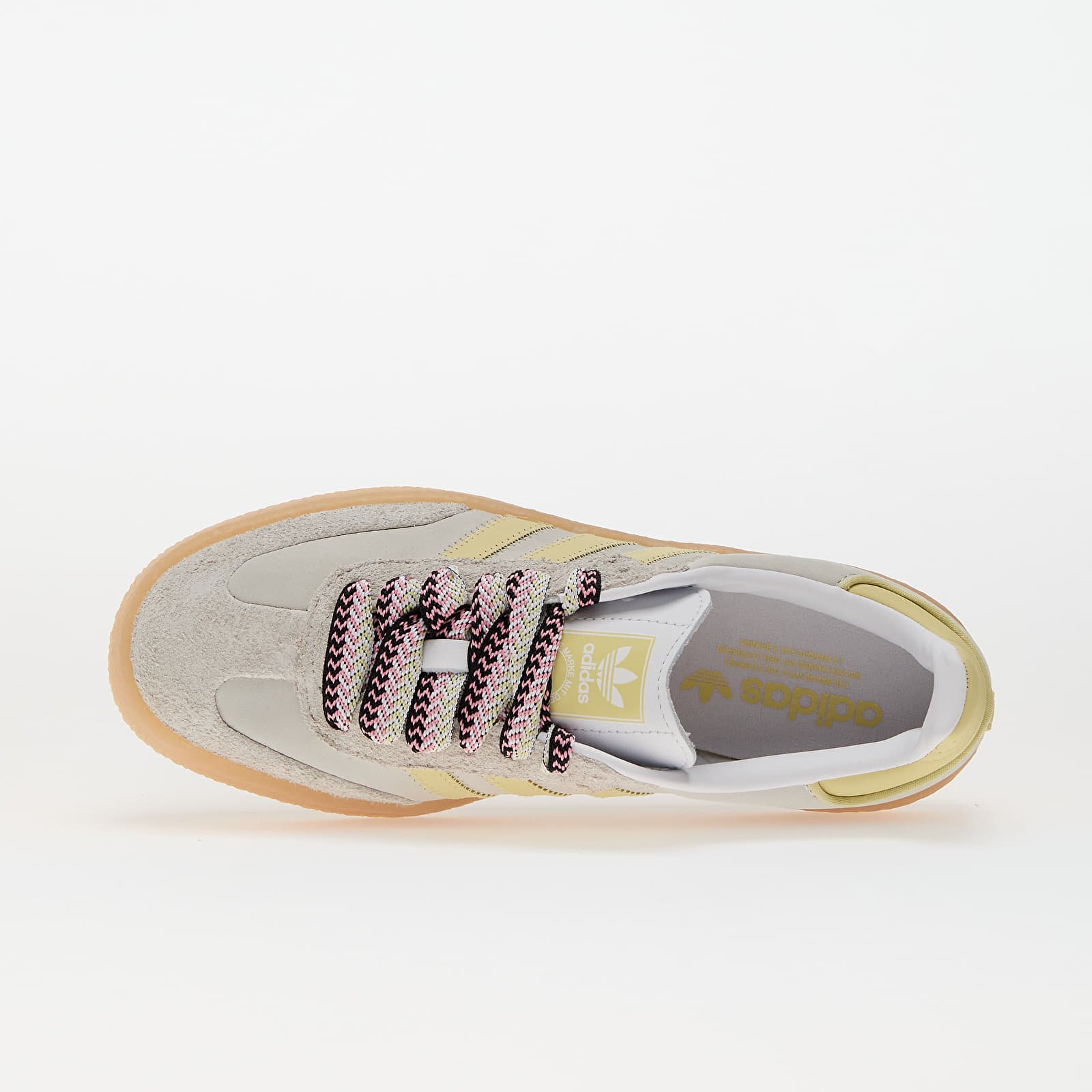 Women's shoes adidas Sambae W Ftw White/ Grey One/ Power Yellow