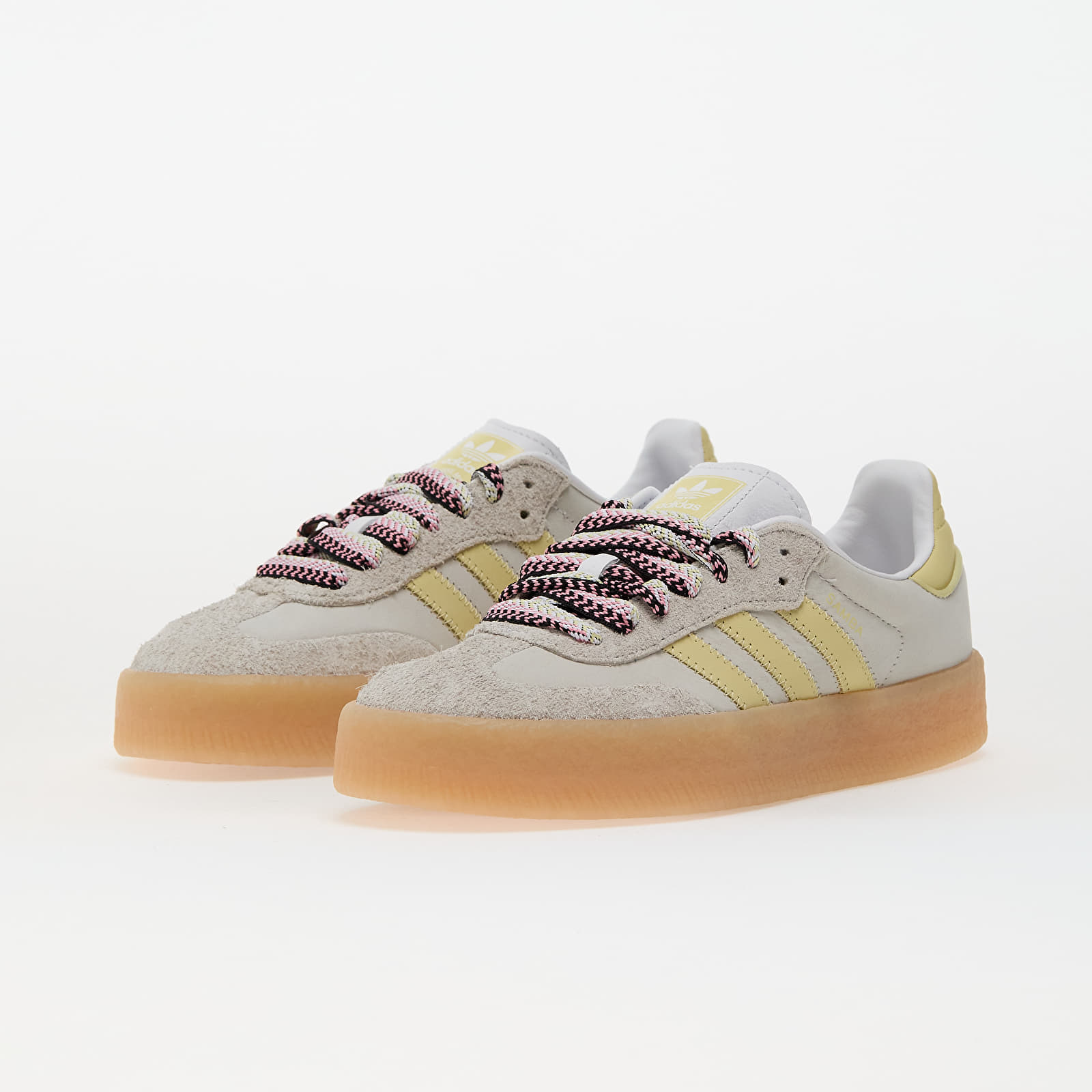 Women's shoes adidas Sambae W Ftw White/ Grey One/ Power Yellow