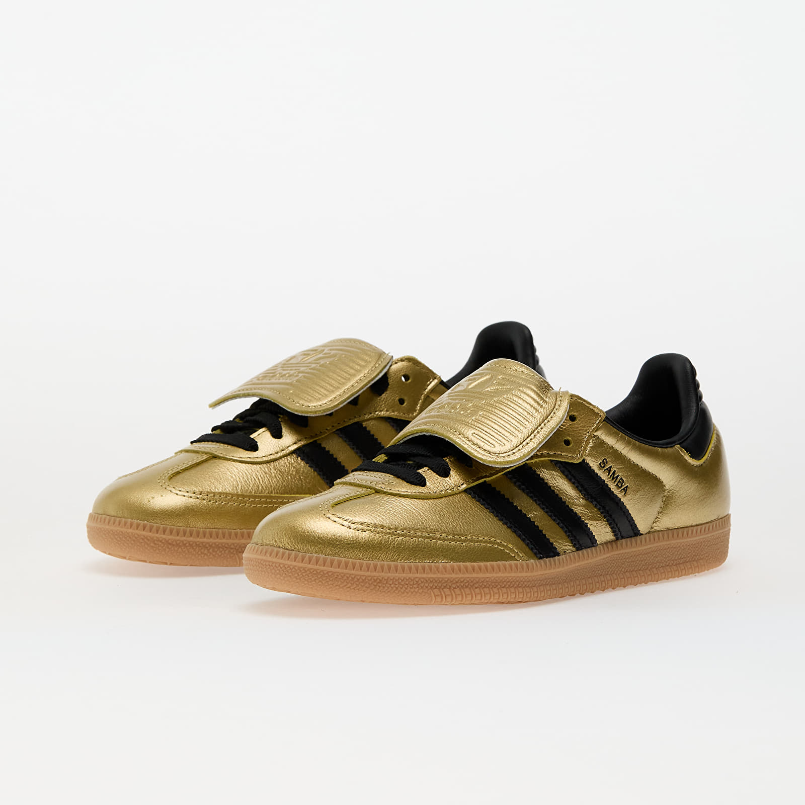 Sapatos de mulher adidas Samba Lt W Gold Metallic/ Core Black/ Gum