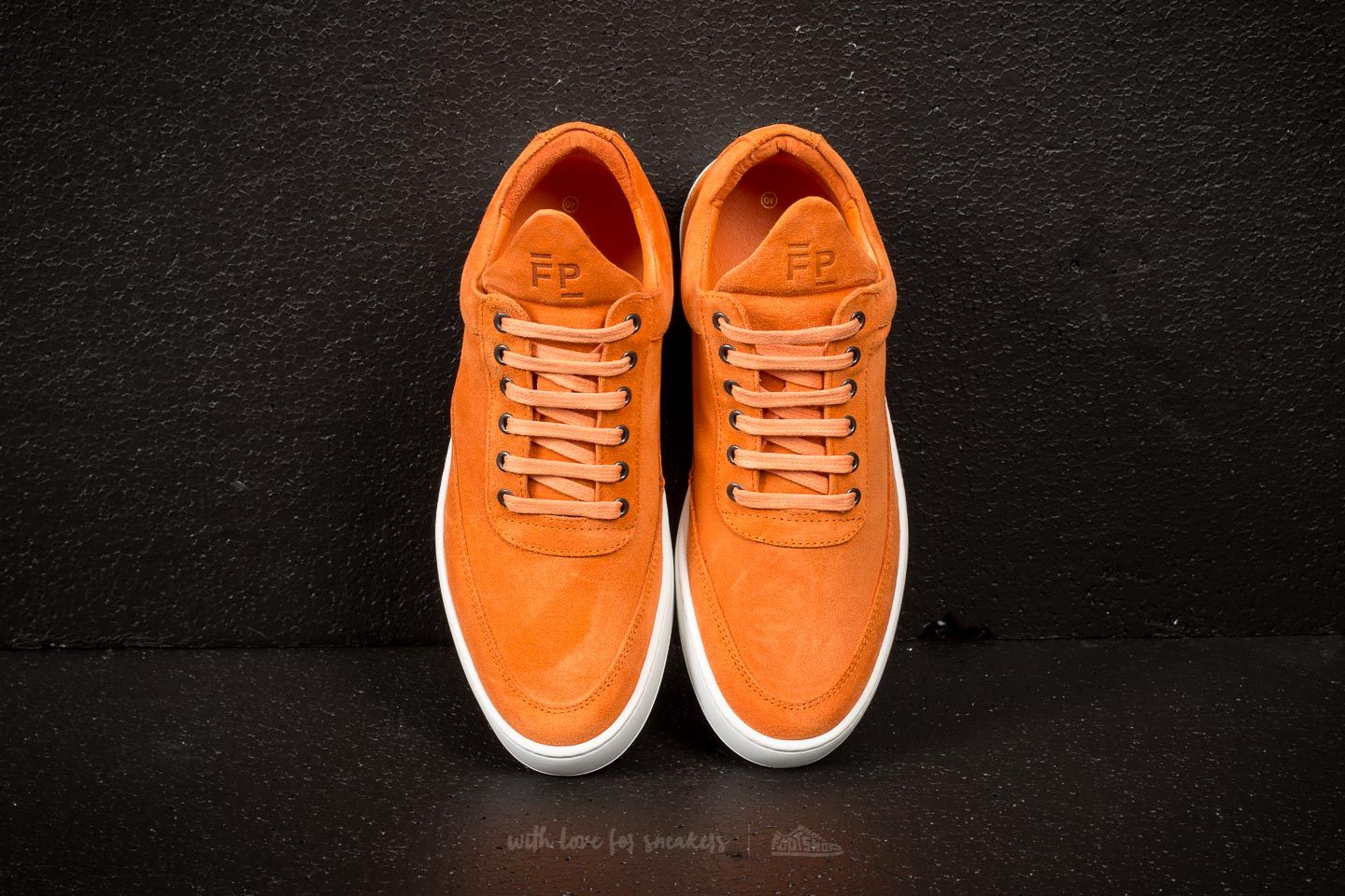 Moški čevlji Filling Pieces Low Top Ripple Lane Suede Orange
