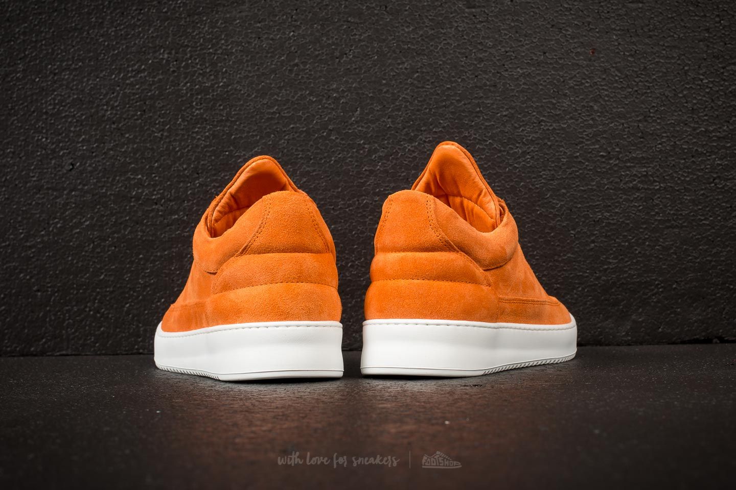 Moški čevlji Filling Pieces Low Top Ripple Lane Suede Orange