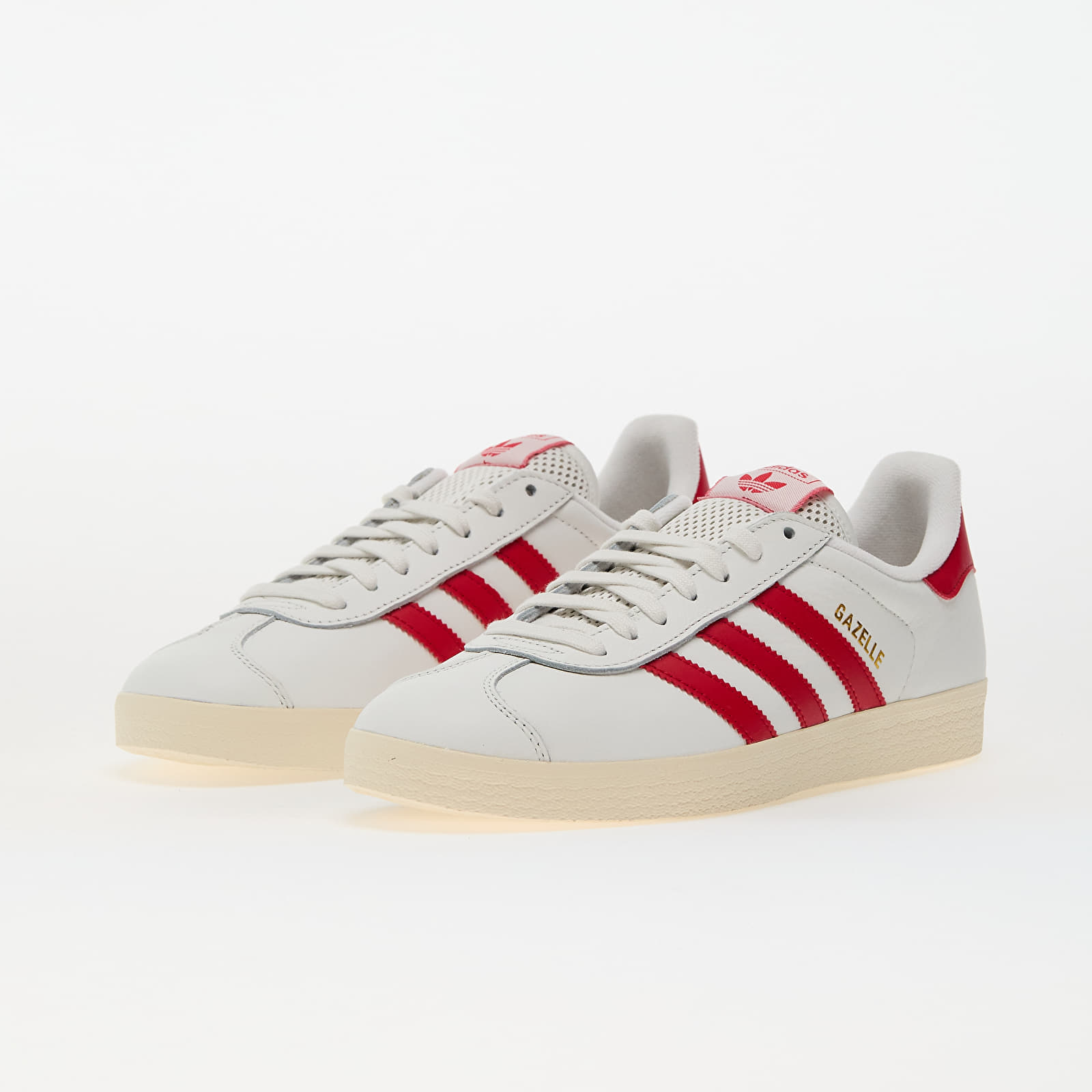 Sapatos de homem adidas Gazelle Core White/ Better Scarlet/ Crew White