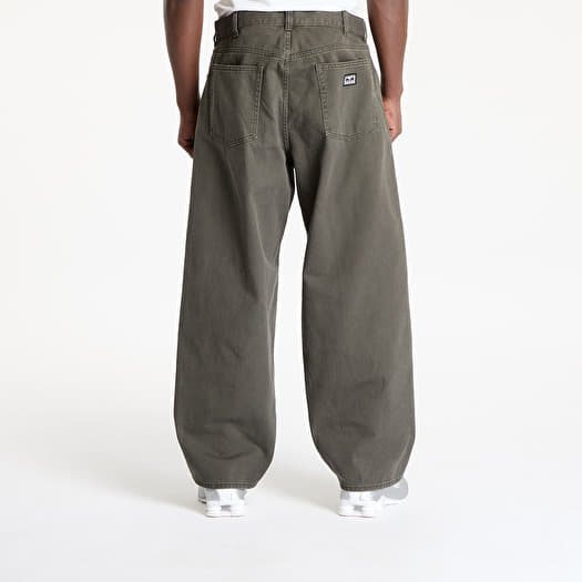 Pantalons homme OBEY Bigwig Baggy Denim Jeans Rosin Faded Wash