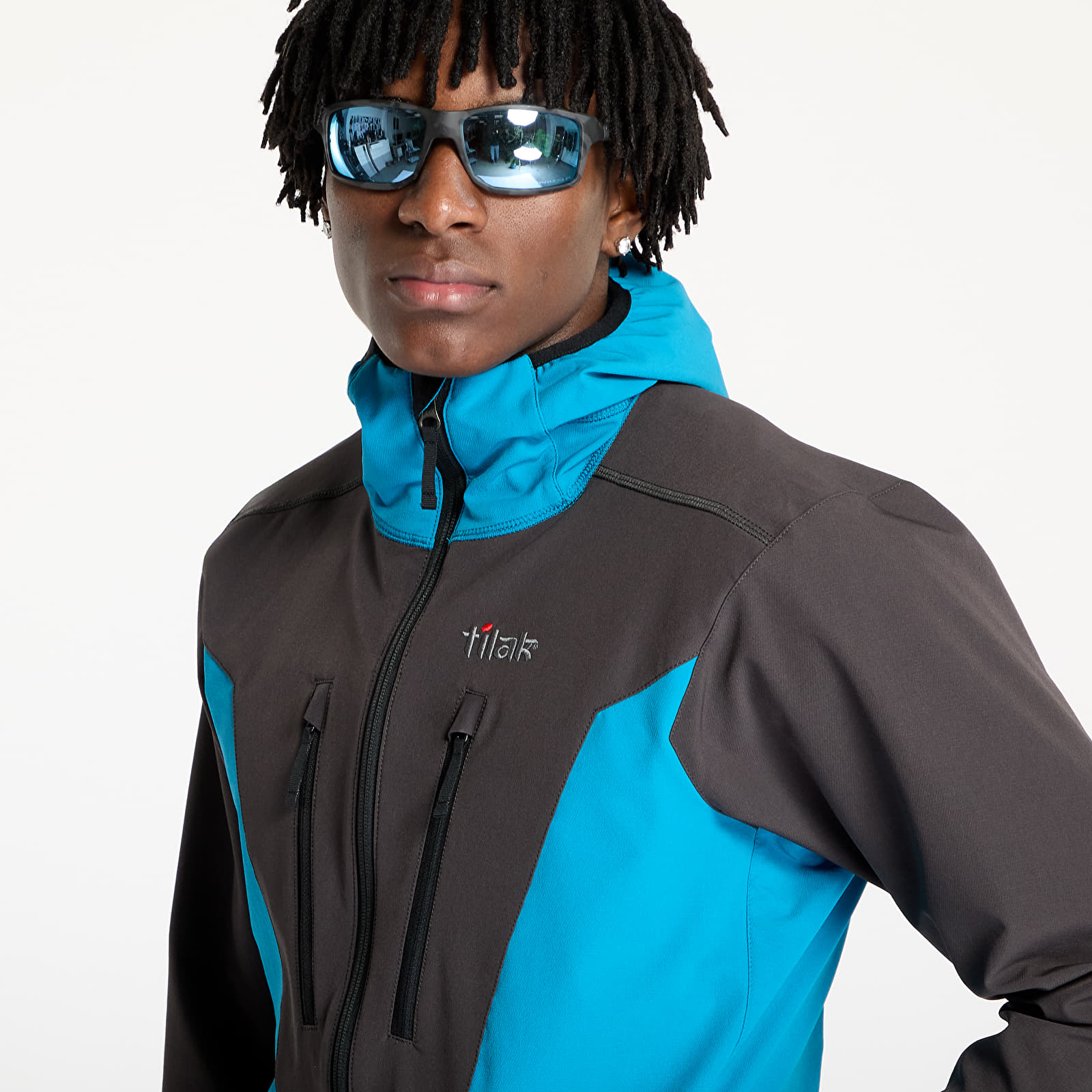 Pánské bundy Tilak Hooded Trango 21 Jacket Turkish Tile/ Carbon