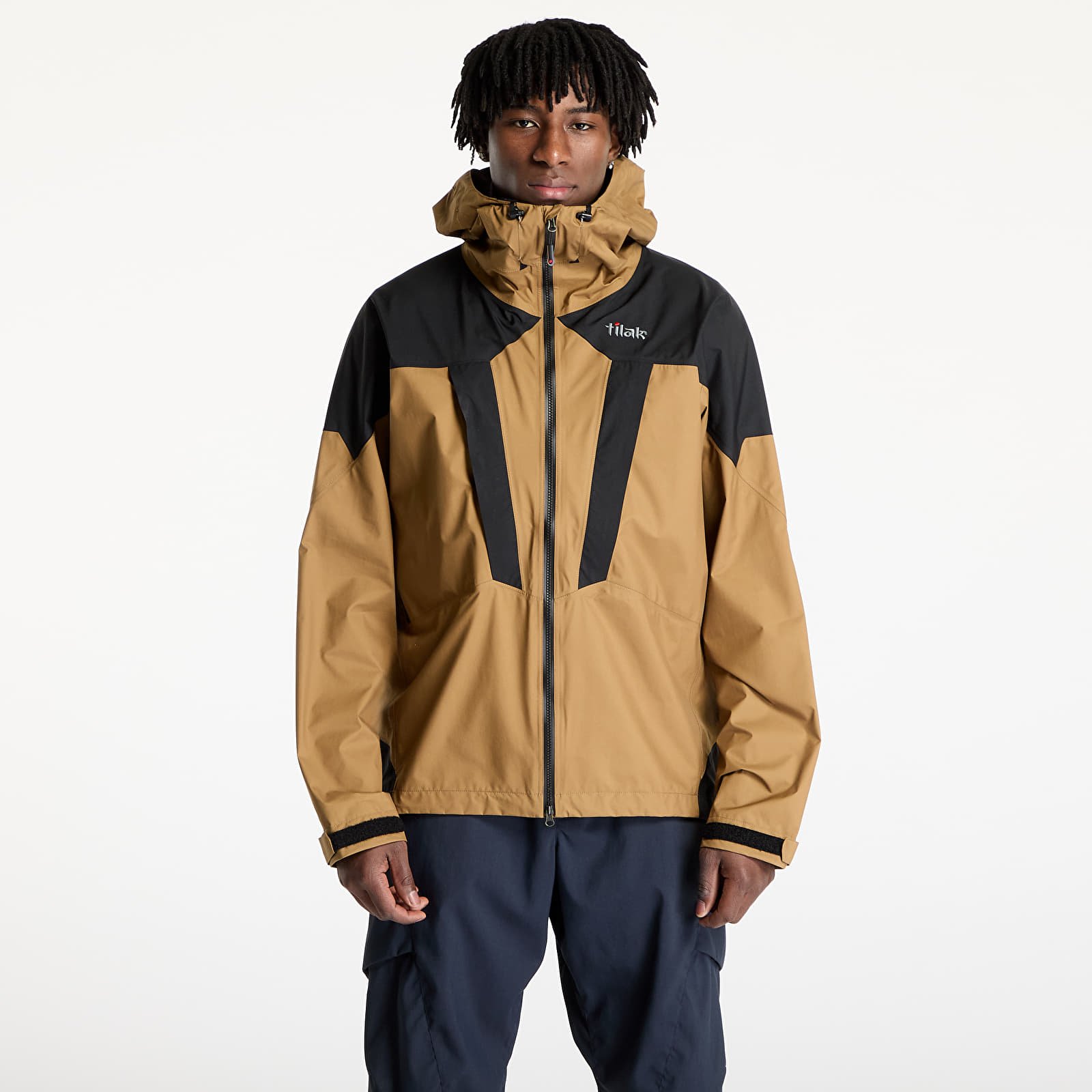 Pánské bundy Tilak Stinger Paclite Jacket Bronze Brown/ Caviar Black