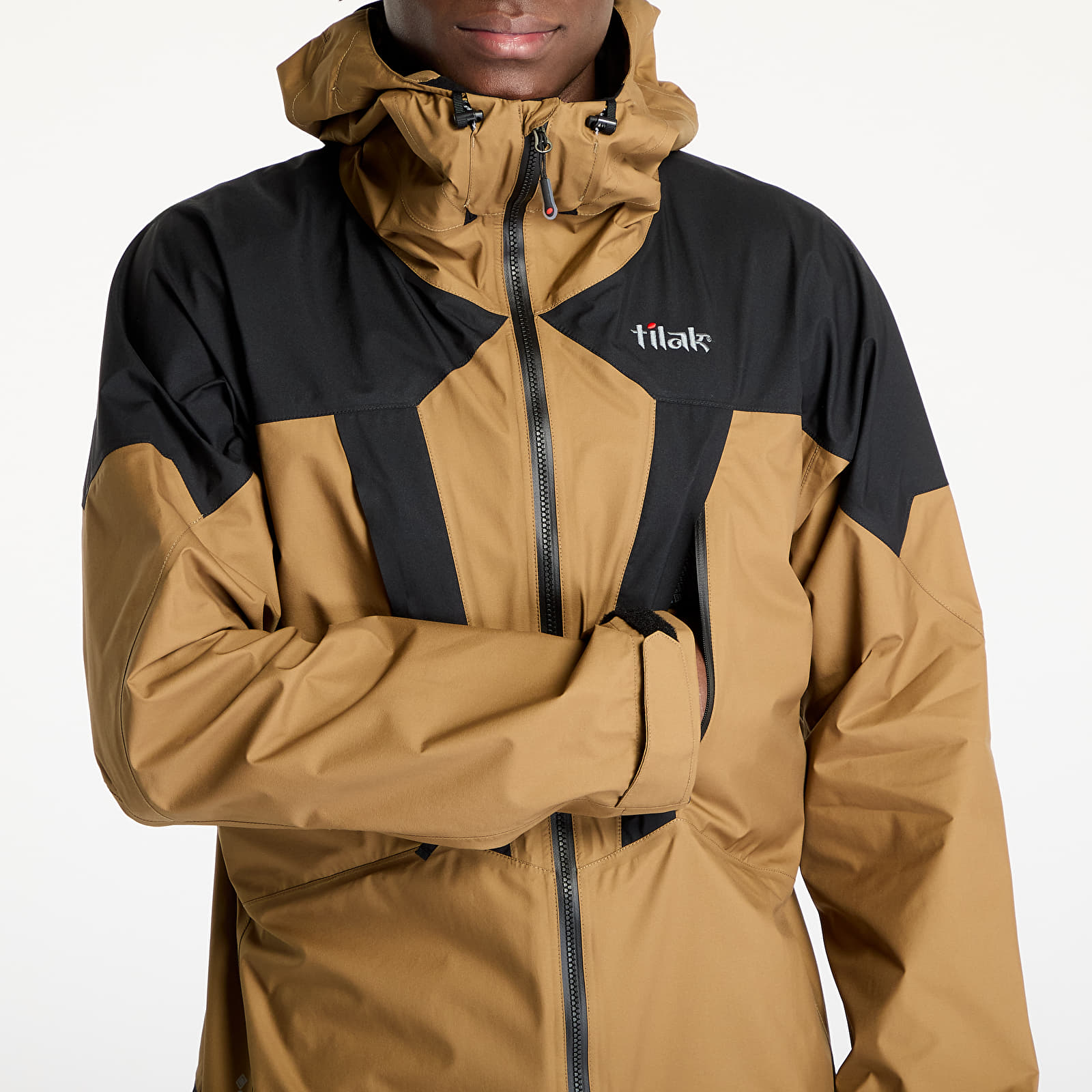 Pánské bundy Tilak Stinger Paclite Jacket Bronze Brown/ Caviar Black