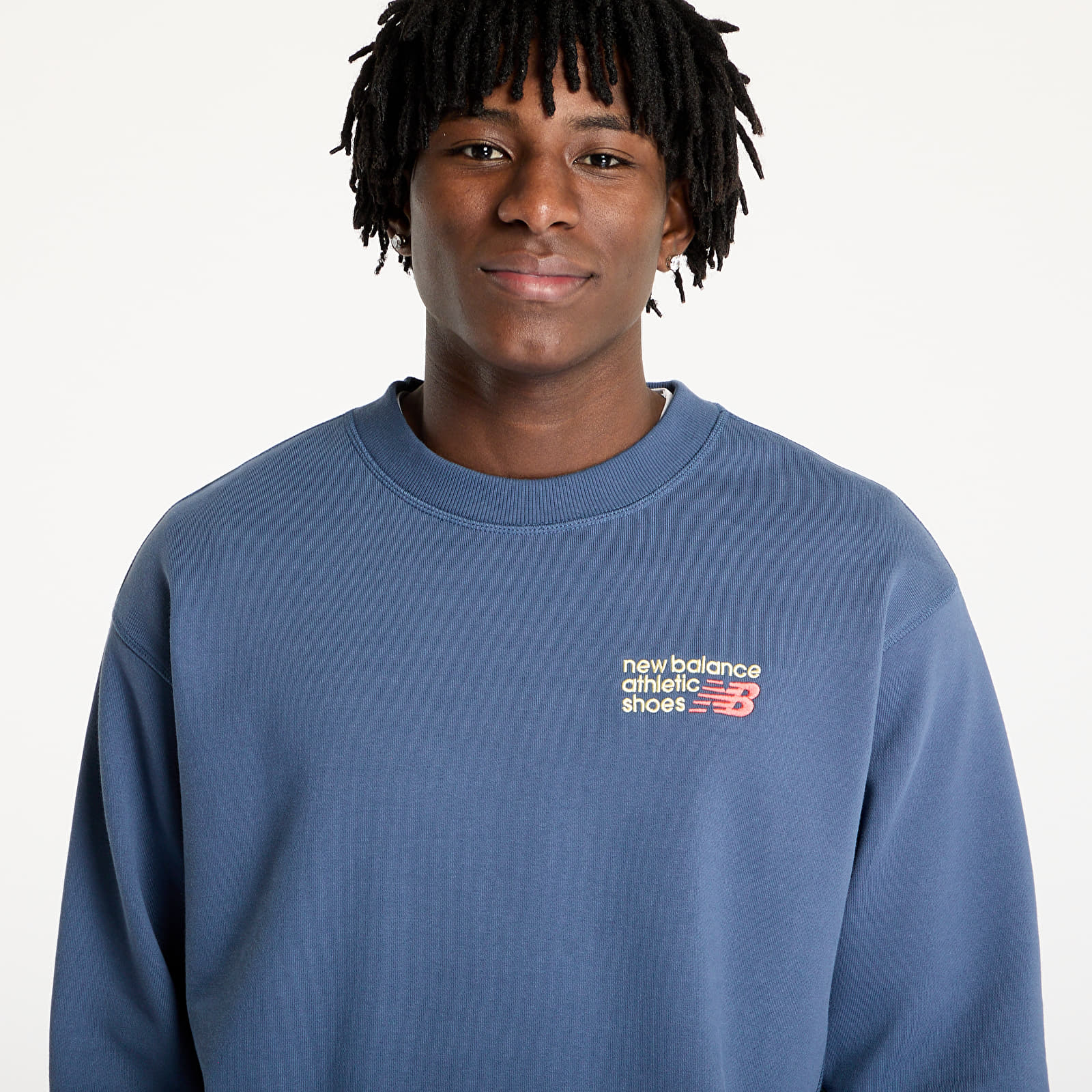 Bluzy z kapturem New Balance Athletics Premium Logo Crew Sweatshirt Vintaing
