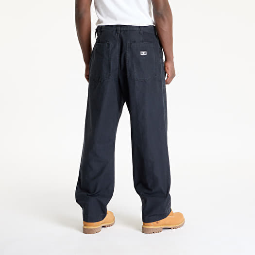 Pantalons homme OBEY Bigwig Baggy Utility Pant Anthracite Faded
