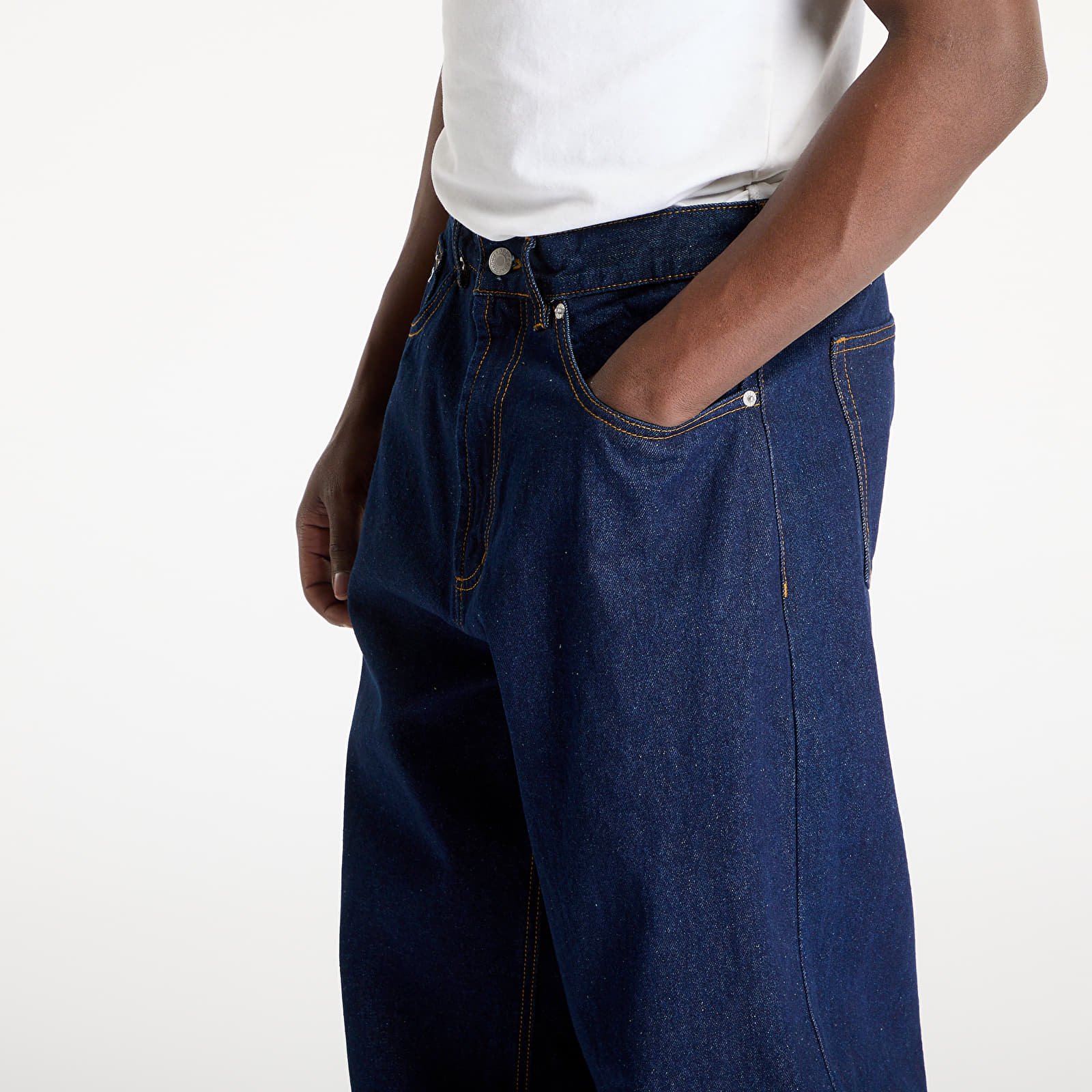 Men's trousers OBEY Bigwig Baggy Denim Jeans Rinse Indigo