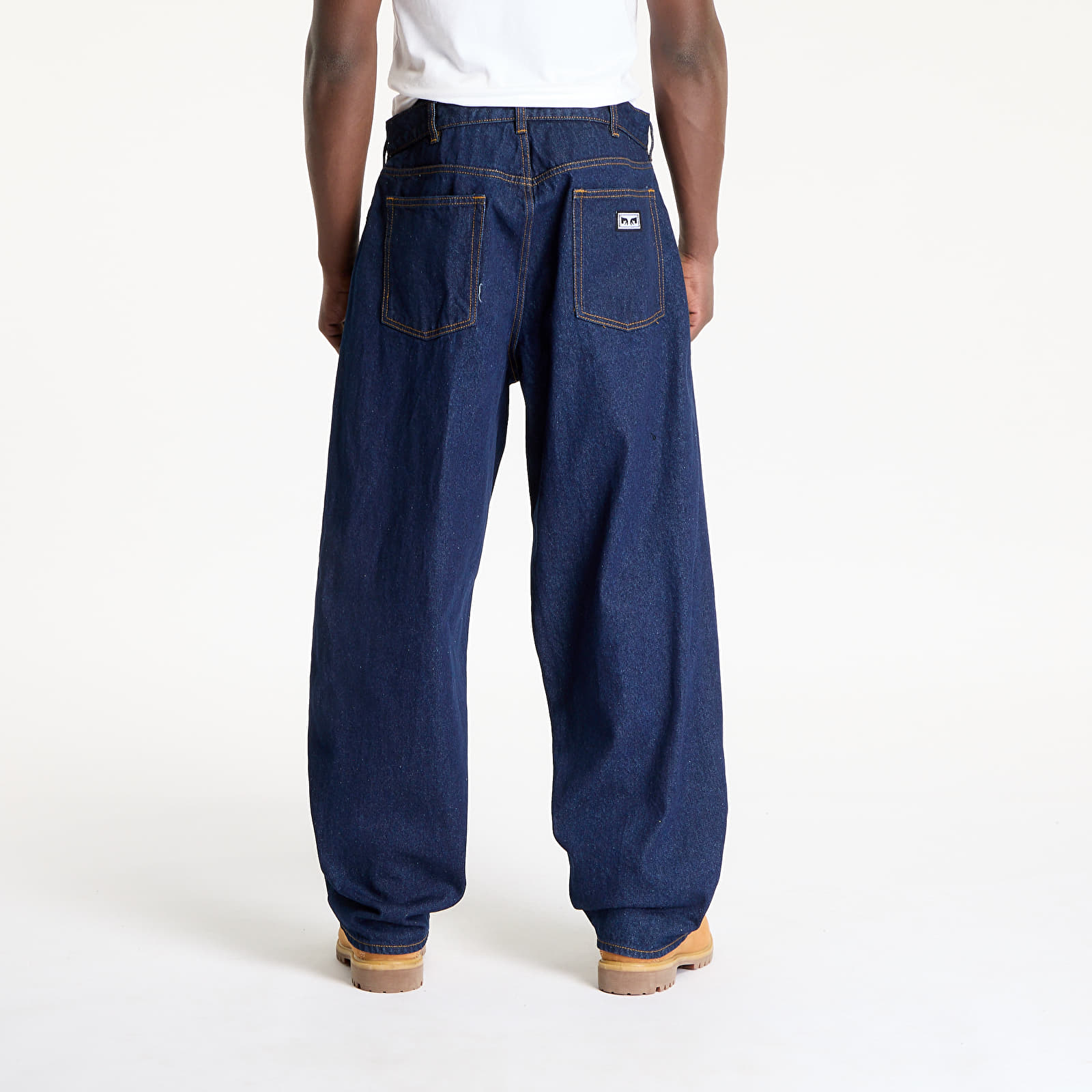 Men's trousers OBEY Bigwig Baggy Denim Jeans Rinse Indigo