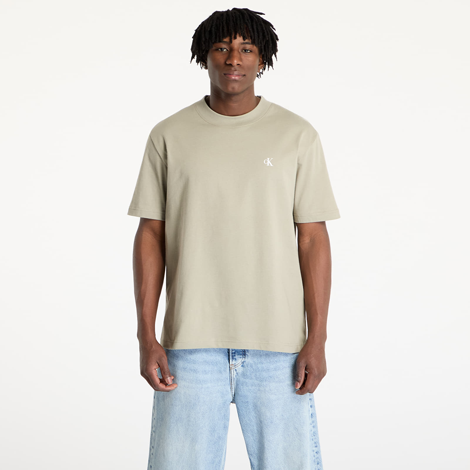 Pánske tričká Calvin Klein Jeans Painted Calvin Klein Tee Gray
