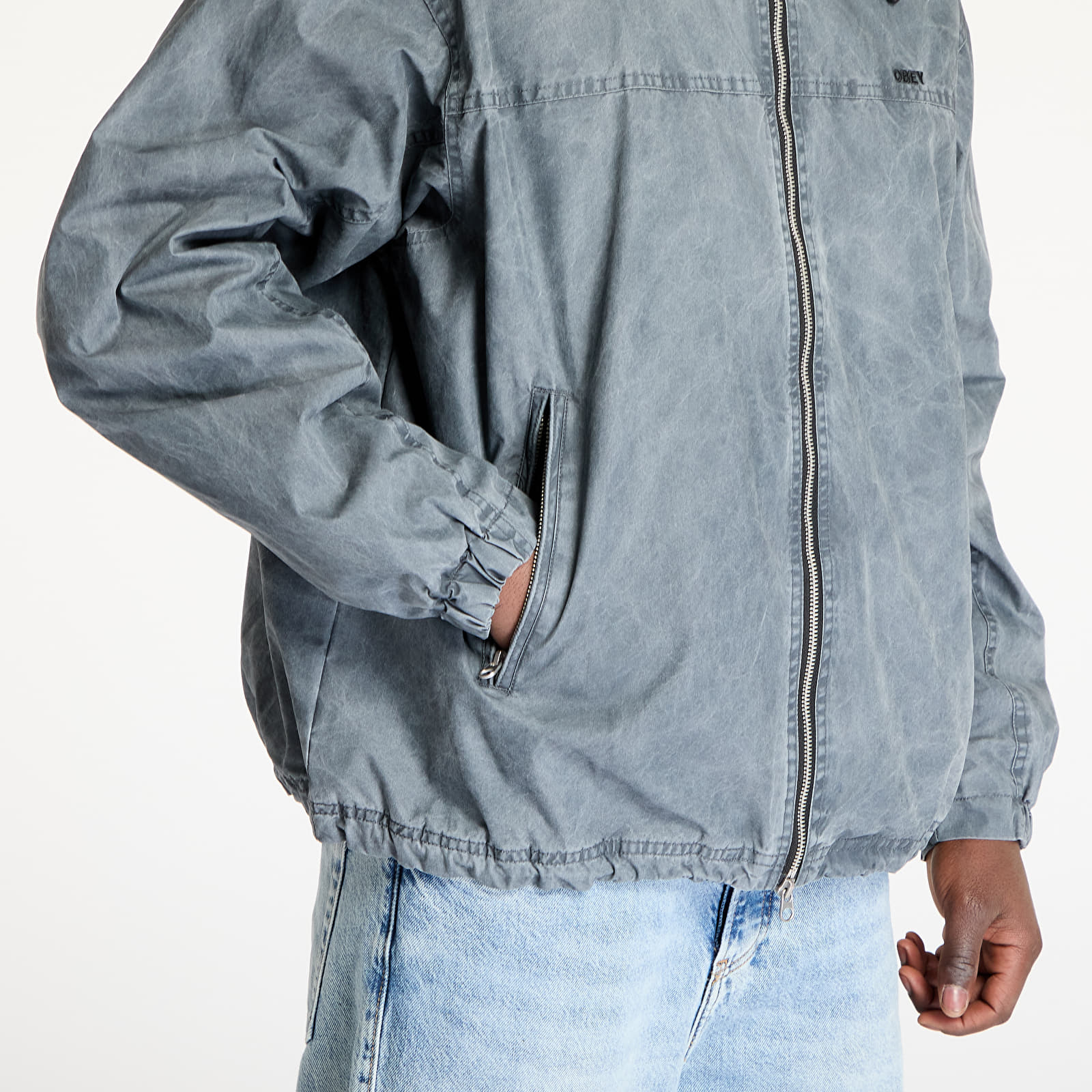 Pánske bundy OBEY Highland Jacket Pigment Anthracite