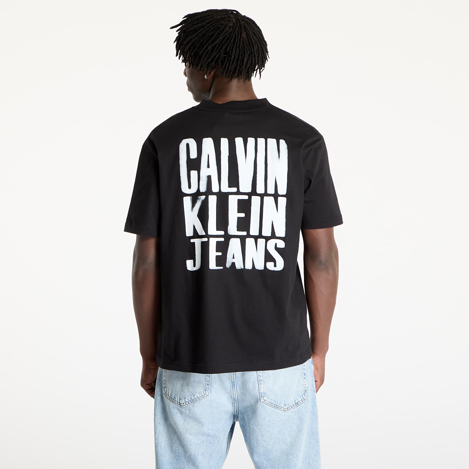 Pánská trička Calvin Klein Jeans Painted Calvin Klein Tee Black