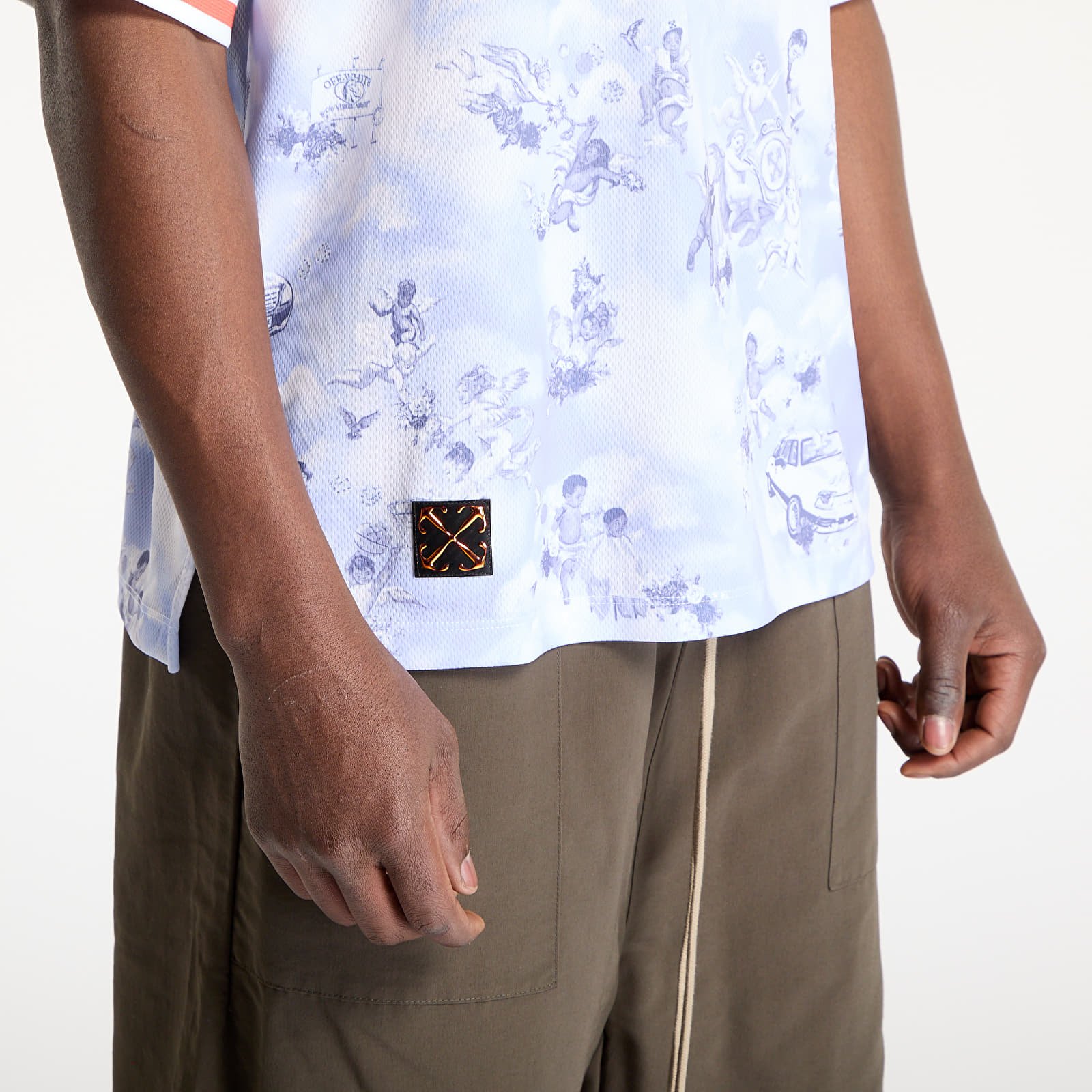 T-skjorter Off-White Fresco Soccer S/S Polo Pink Lilac Allove