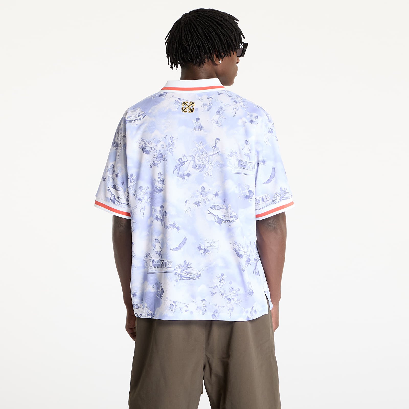 T-skjorter Off-White Fresco Soccer S/S Polo Pink Lilac Allove