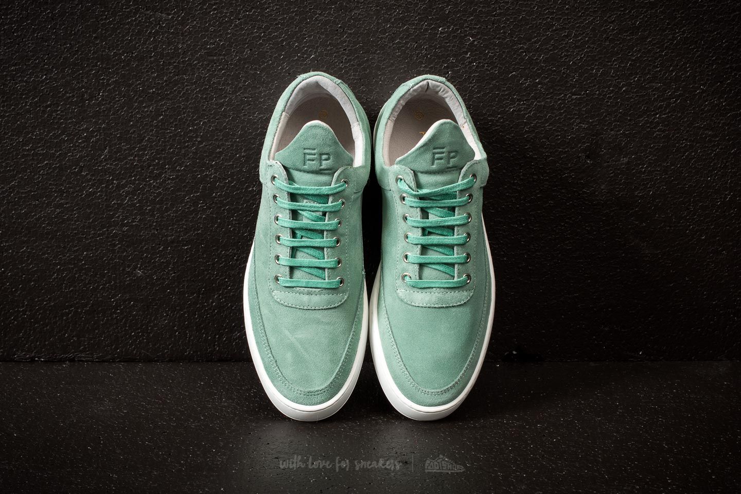 Moški čevlji Filling Pieces Low Top Ripple Lane Suede Aqua Green