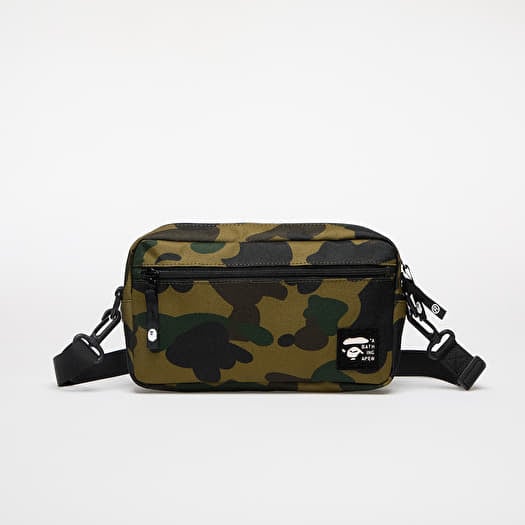 Tas A BATHING APE 1St Camo Cordura Mini Shoulder Bag Green