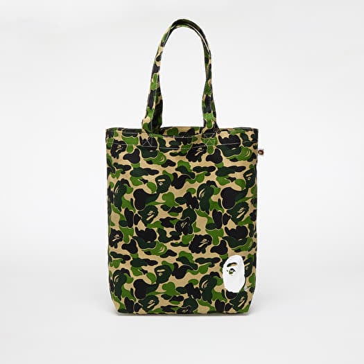 Tas A BATHING APE Abc Camo Tote Bag M Green