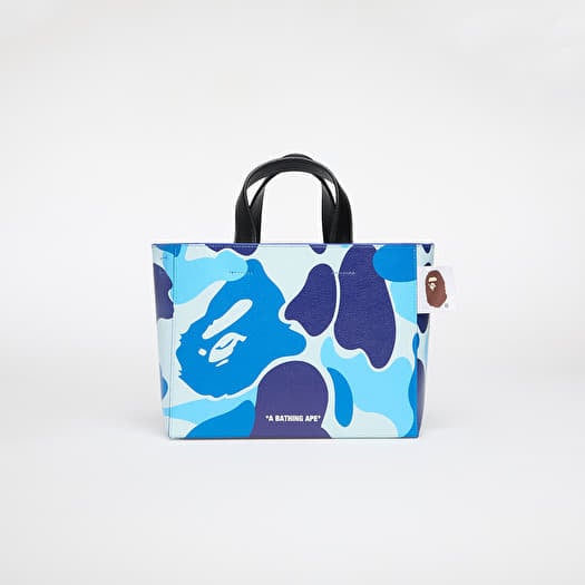 Tas A BATHING APE Abc Camo Pu Leather Bag S M Blue