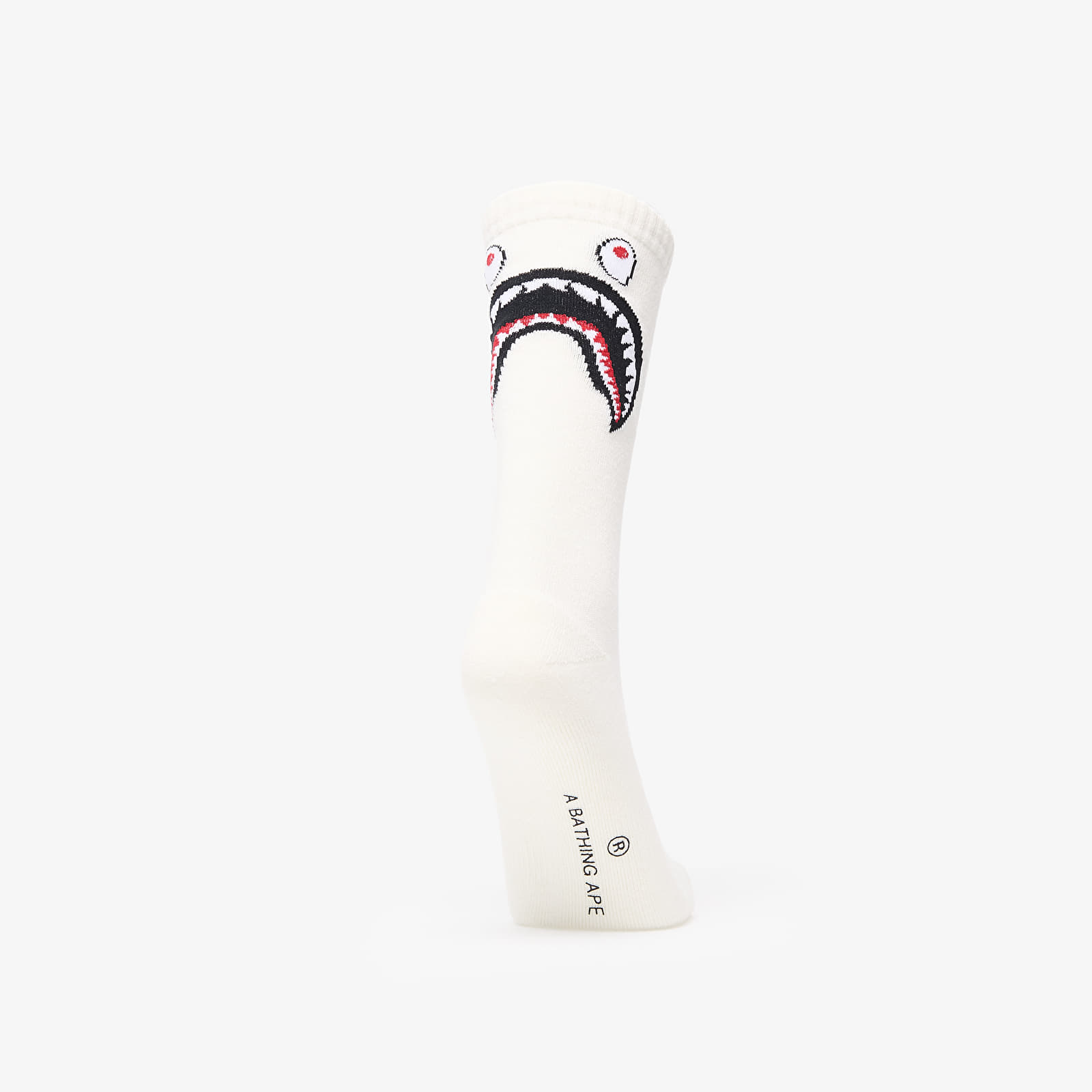 Ponožky A BATHING APE Shark Socks M White