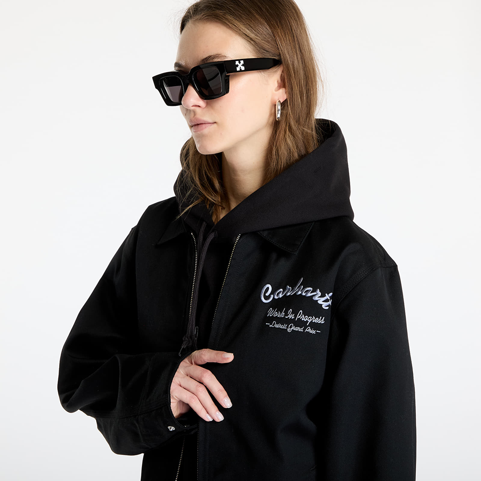 Men's jackets Carhartt WIP Racer Module Jacket UNISEX Black/ Yosemite Rigid