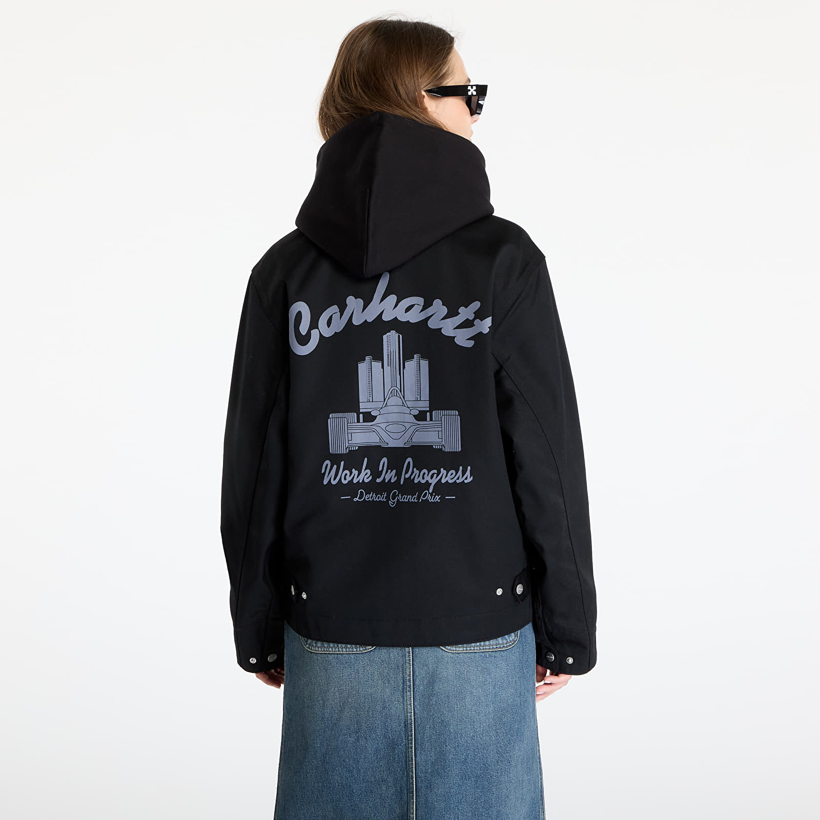 Men's jackets Carhartt WIP Racer Module Jacket UNISEX Black/ Yosemite Rigid