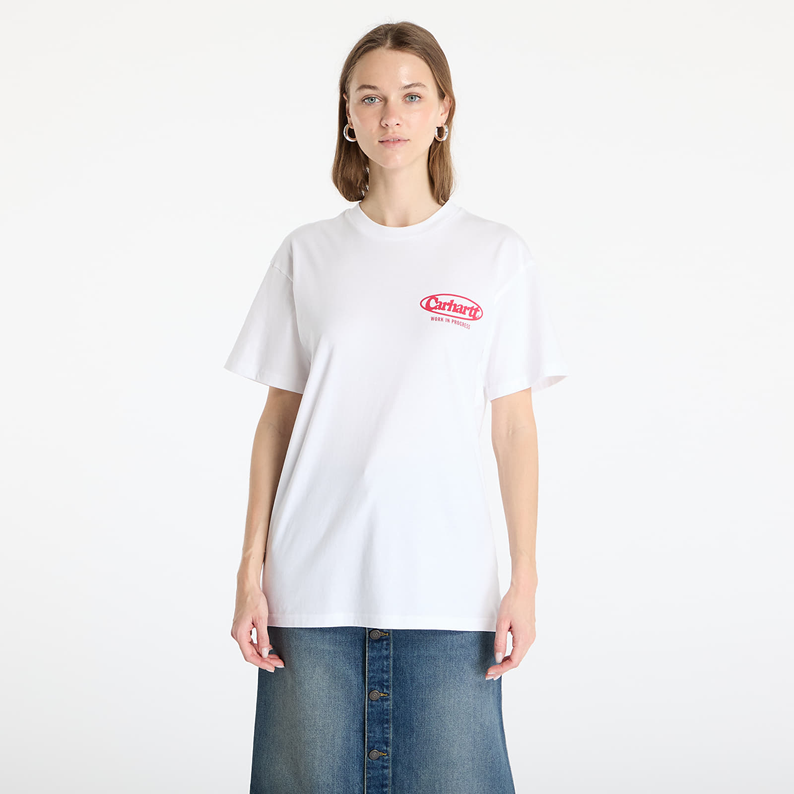 Pólók Carhartt WIP Shortsleeve Logo T-Shirt UNISEX White