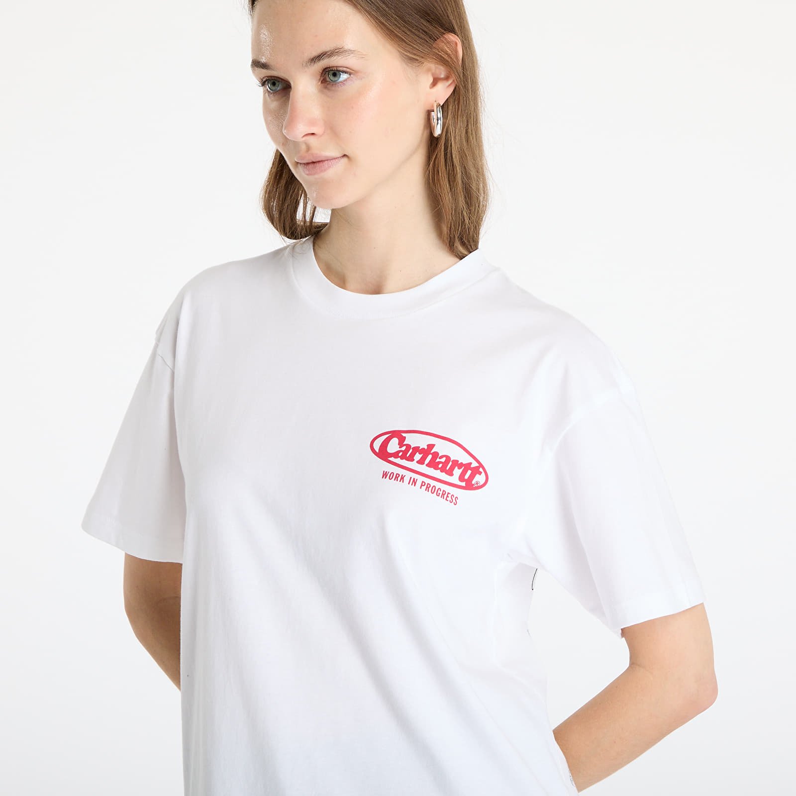 Pólók Carhartt WIP Shortsleeve Logo T-Shirt UNISEX White
