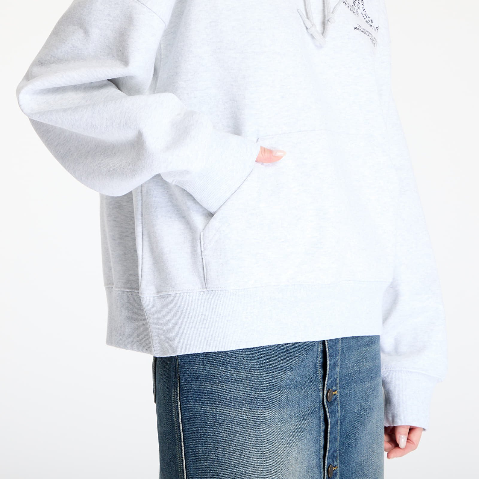 Casacos com capuz para homem Carhartt WIP Hooded Rotation Sweat UNISEX Ash Heather/ Black