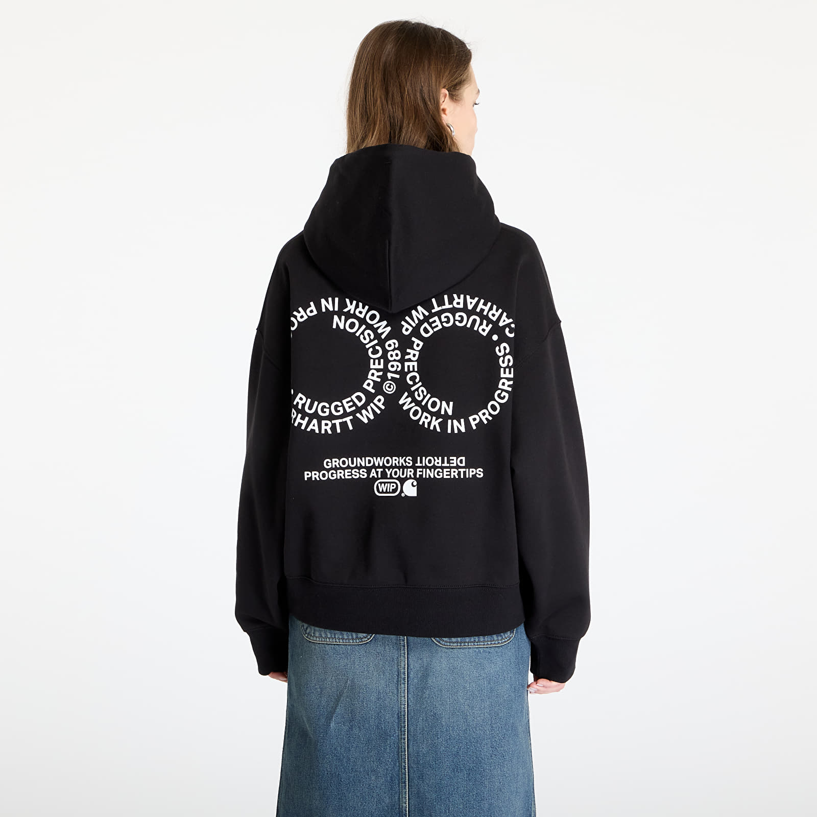 Hoodies für Männer Carhartt WIP Hooded Rotation Sweat UNISEX Black/ White