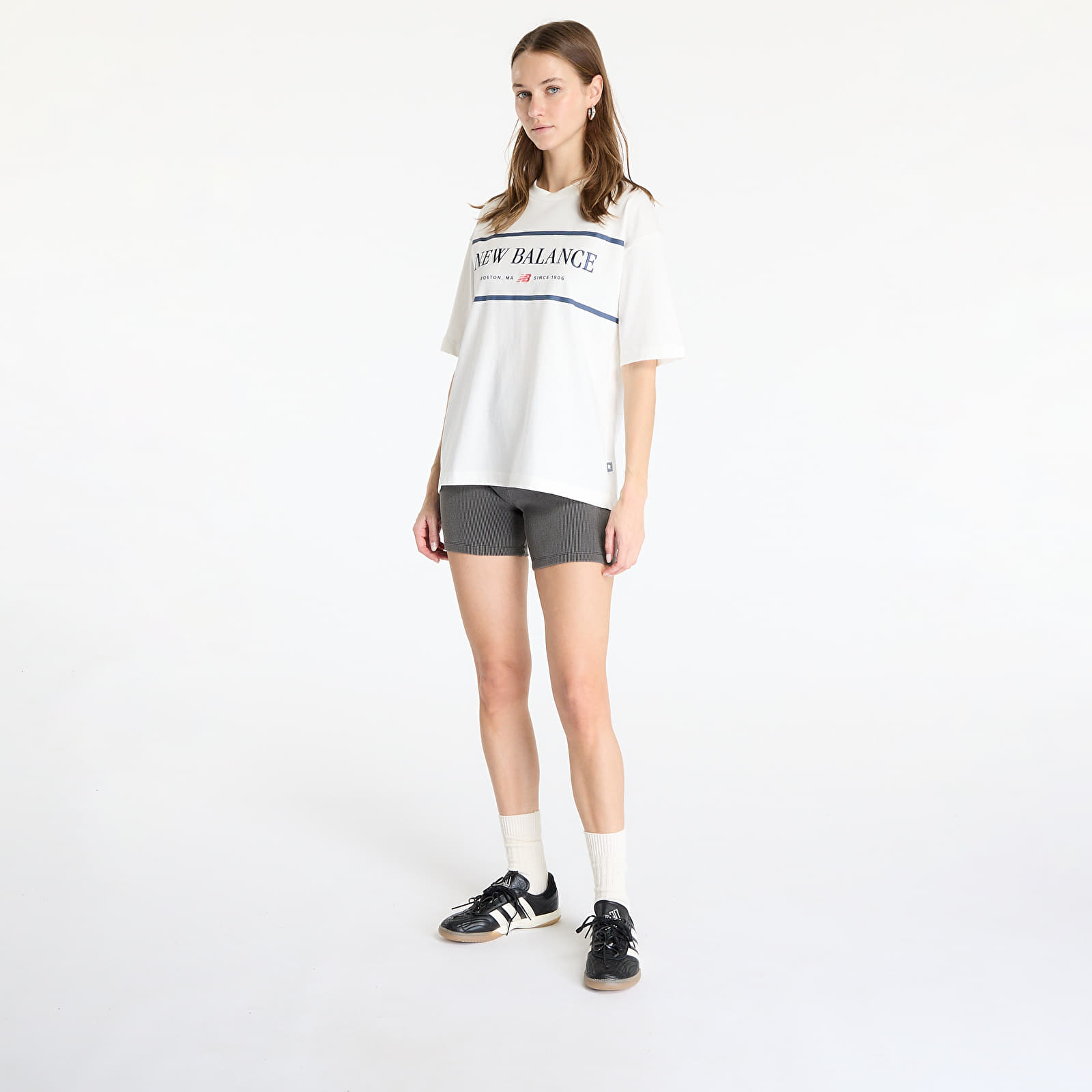 Damen T-Shirts  New Balance Athletics Nautical T-Shirt Seasalt