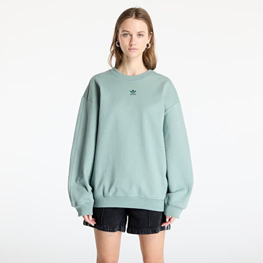 adidas Essentials Oversized French Terry Sweatshirt Silver Green