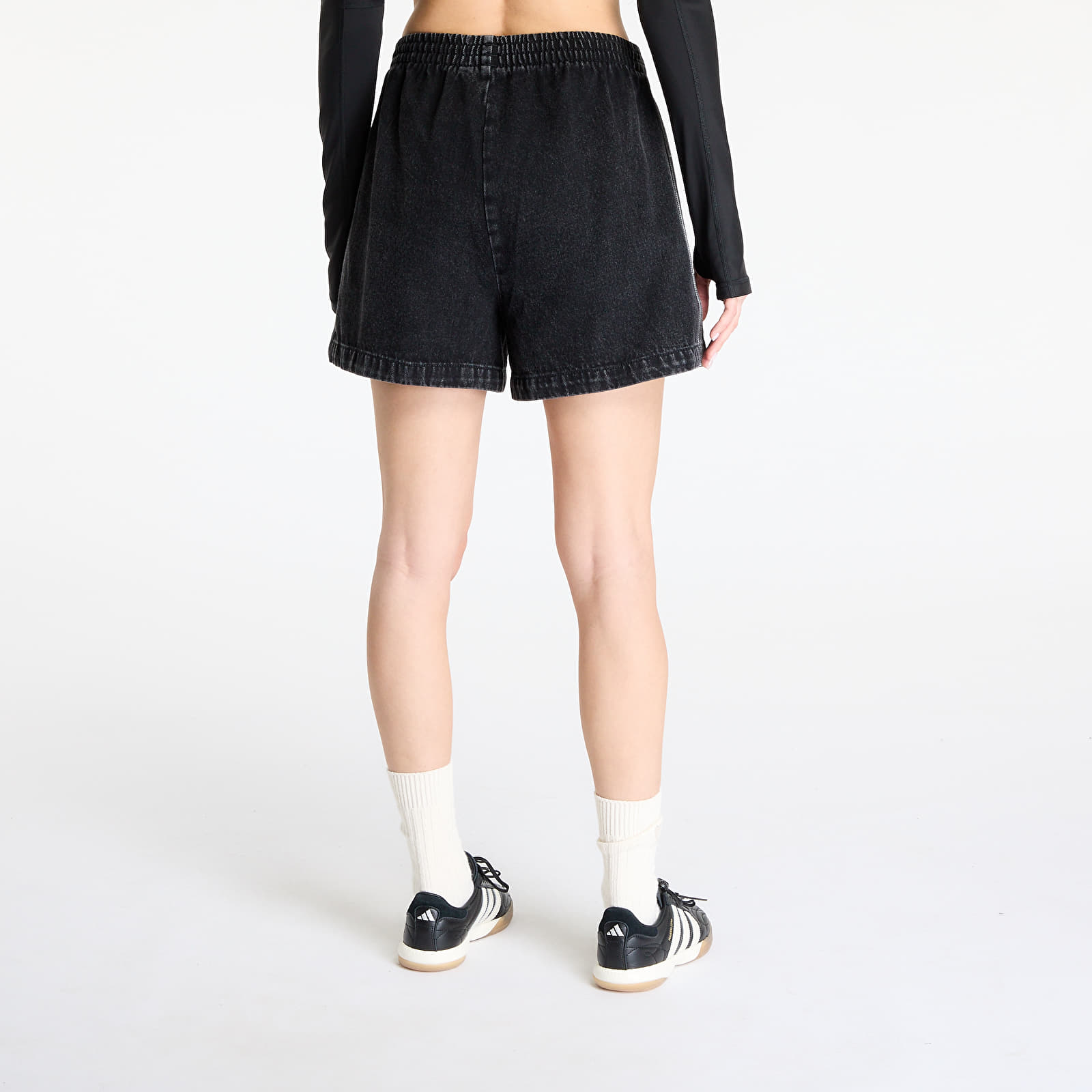 Dámské kraťasy adidas Firebird Adicolor Denim Short Black/ True Black Denim