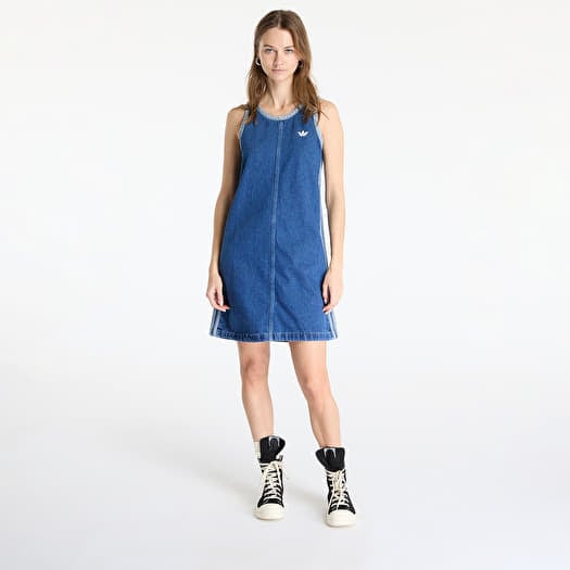 adidas Adicolor Denim 3 Stripes Tank Dress Blue/ Indigo Denim
