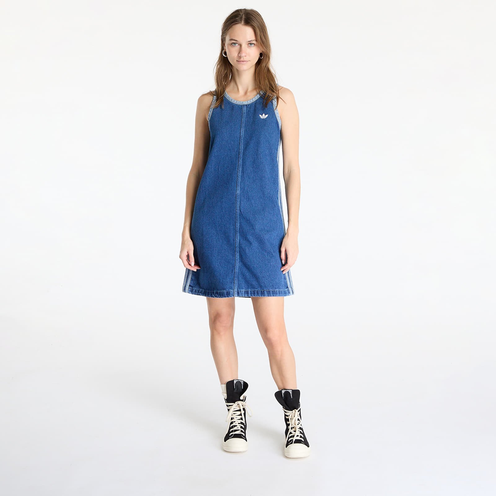 Dress adidas Adicolor Denim 3 Stripes Tank Dress Blue/ Indigo Denim