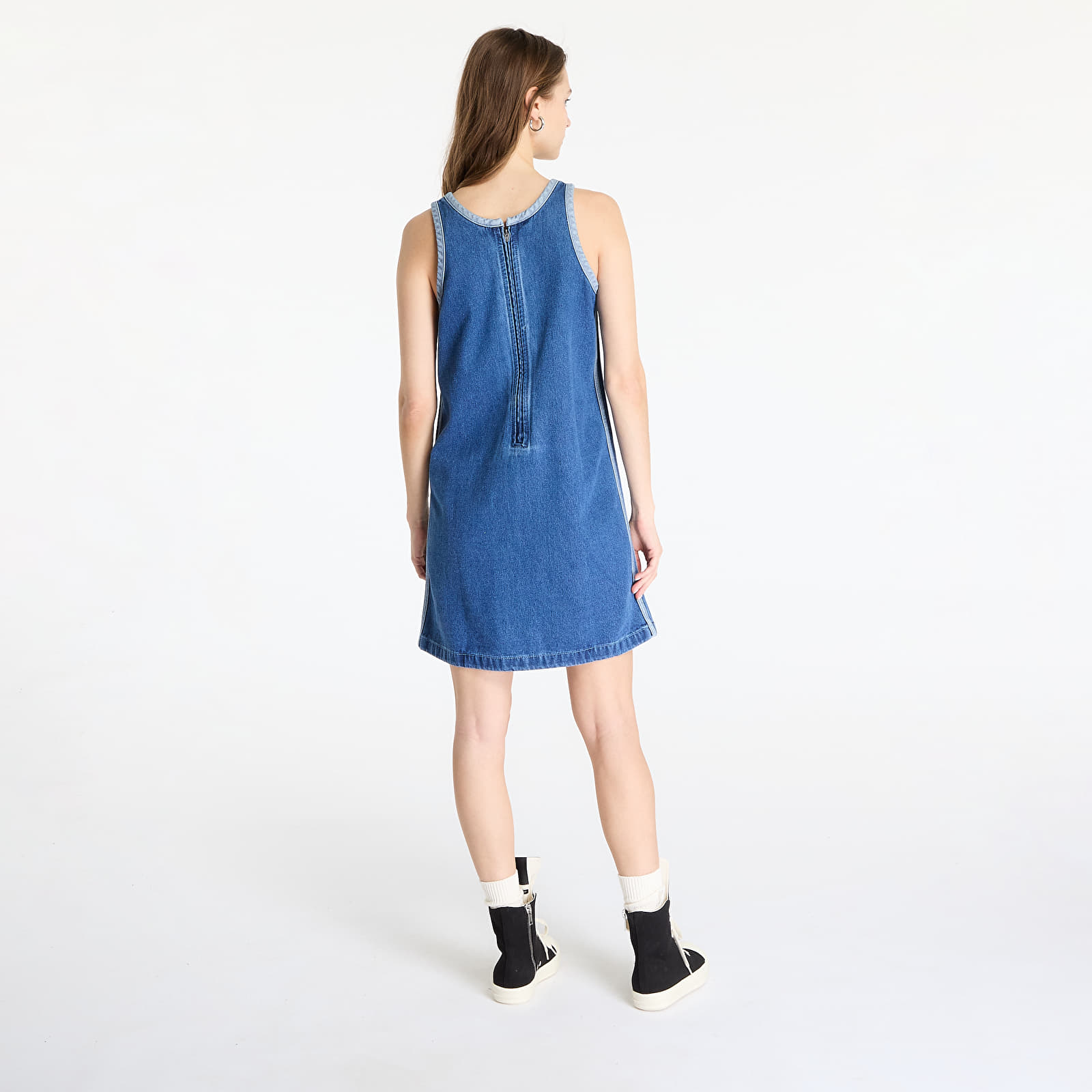 Dress adidas Adicolor Denim 3 Stripes Tank Dress Blue/ Indigo Denim