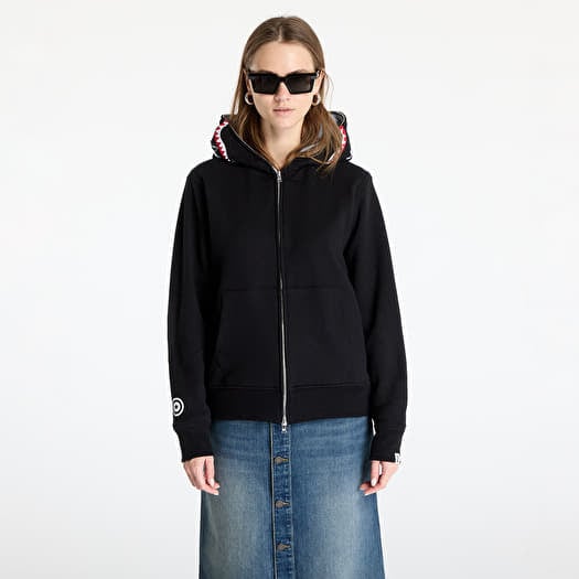A BATHING APE 2nd Shark Full Zip UNISEX Hoodie Black